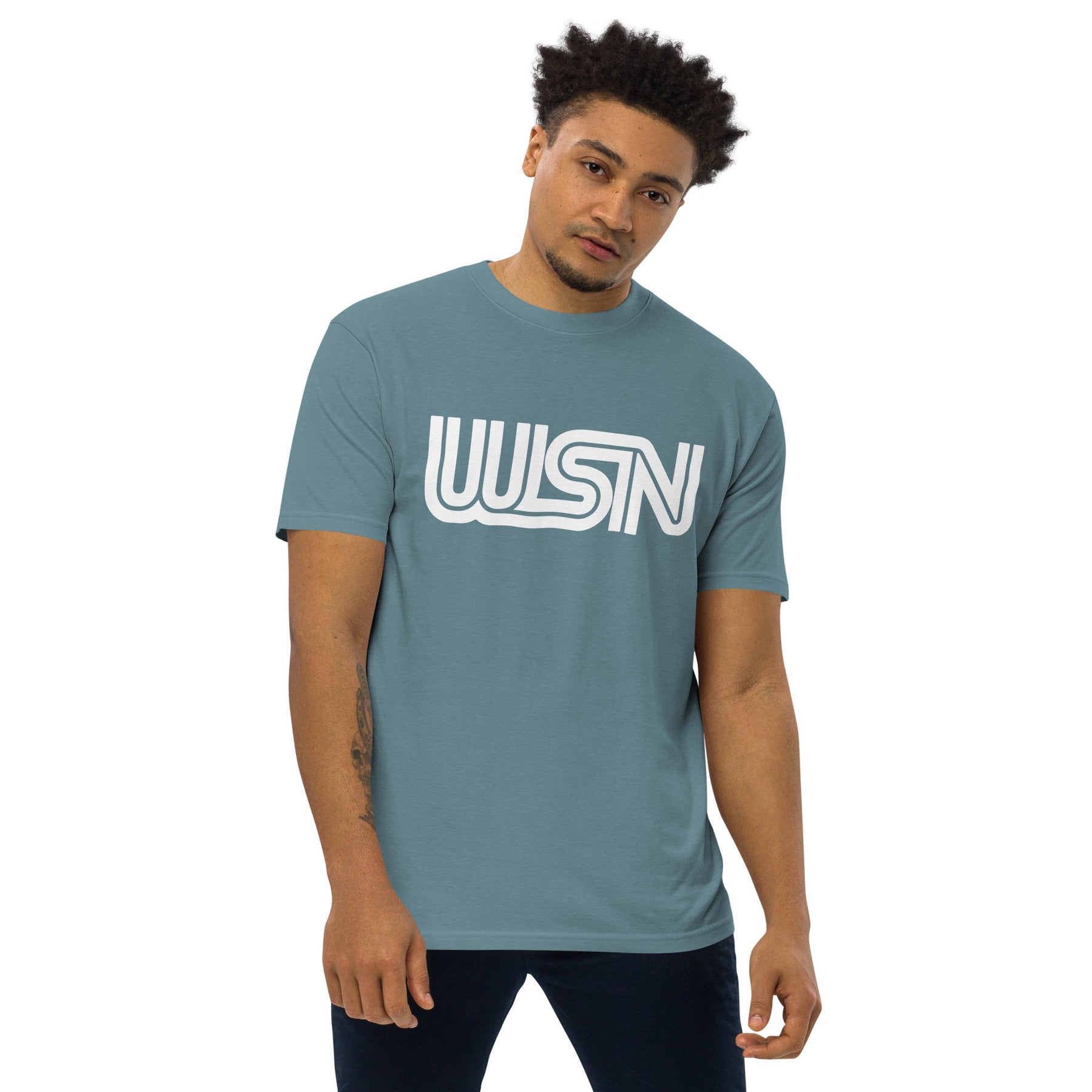 WSN "CNN" parody men’s premium heavyweight tee