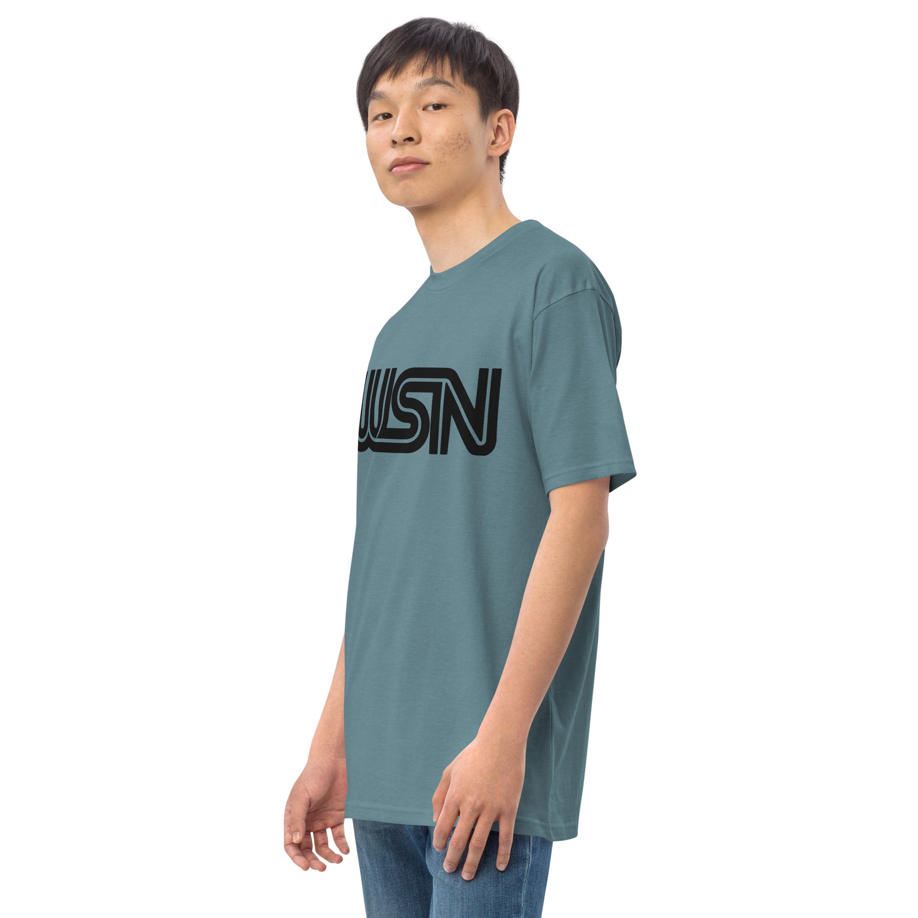 WSN "CNN" parody men’s premium heavyweight tee