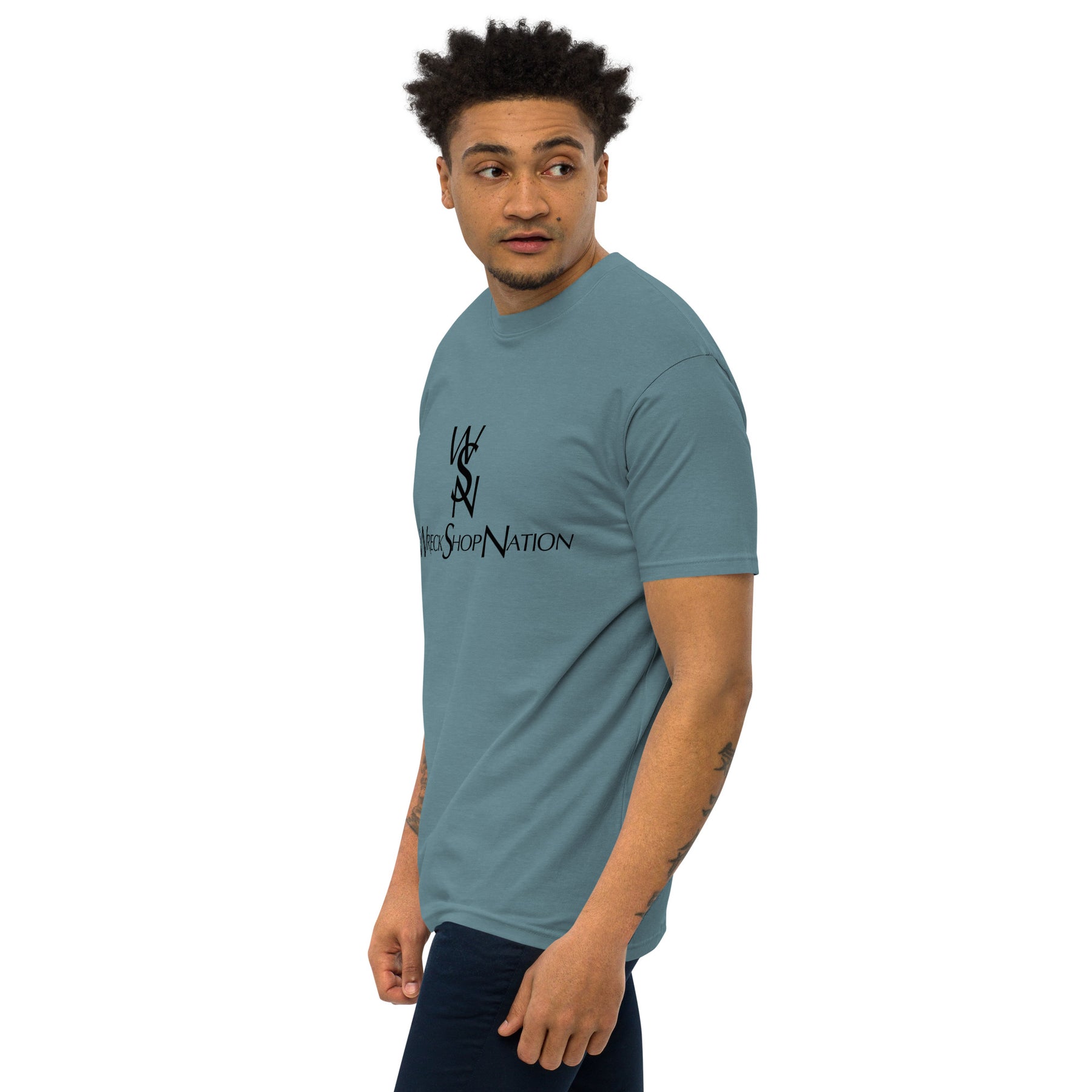 Wreckshop Nation "YSL" Parody Men’s premium heavyweight tee