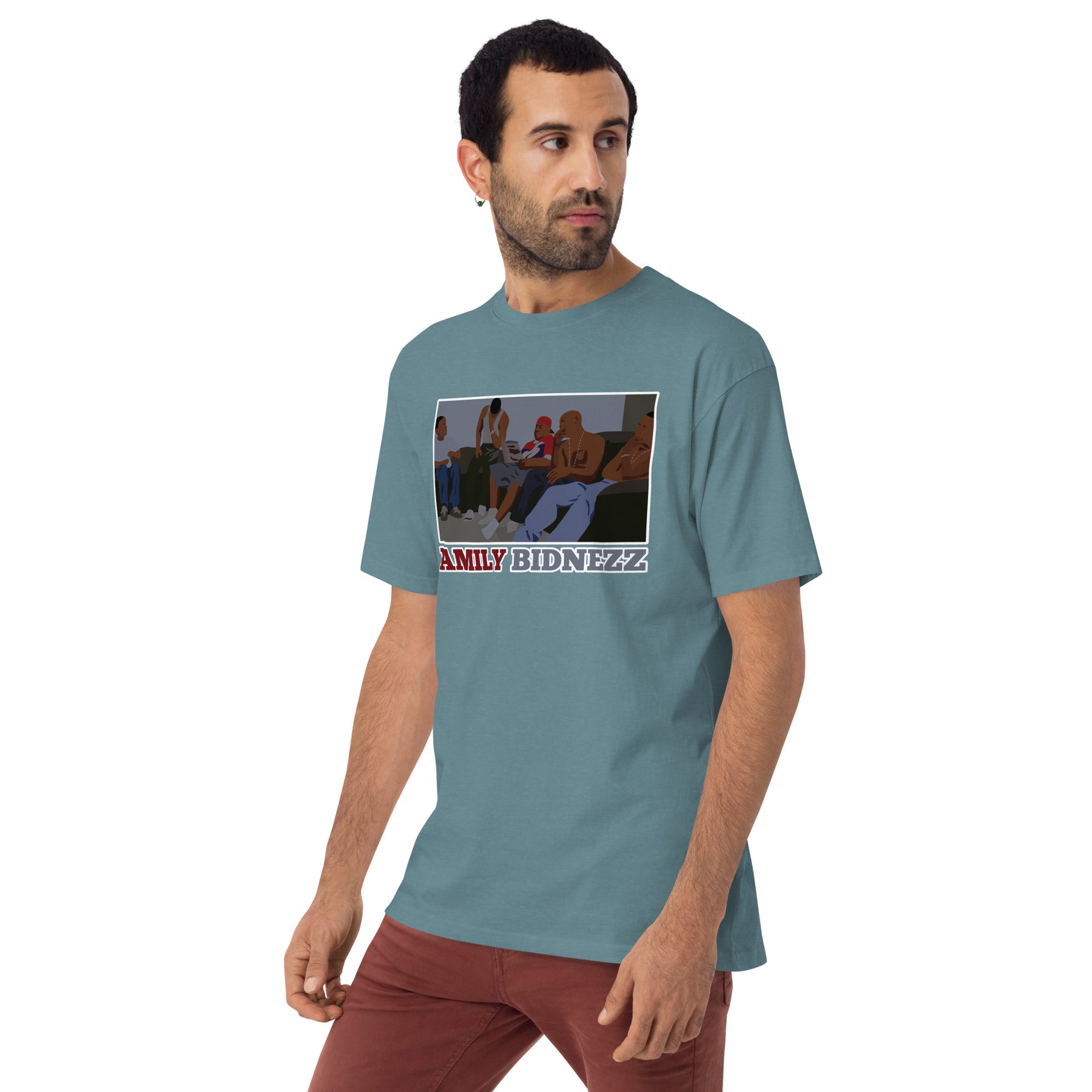 "Family Bidness" Men’s premium heavyweight tee