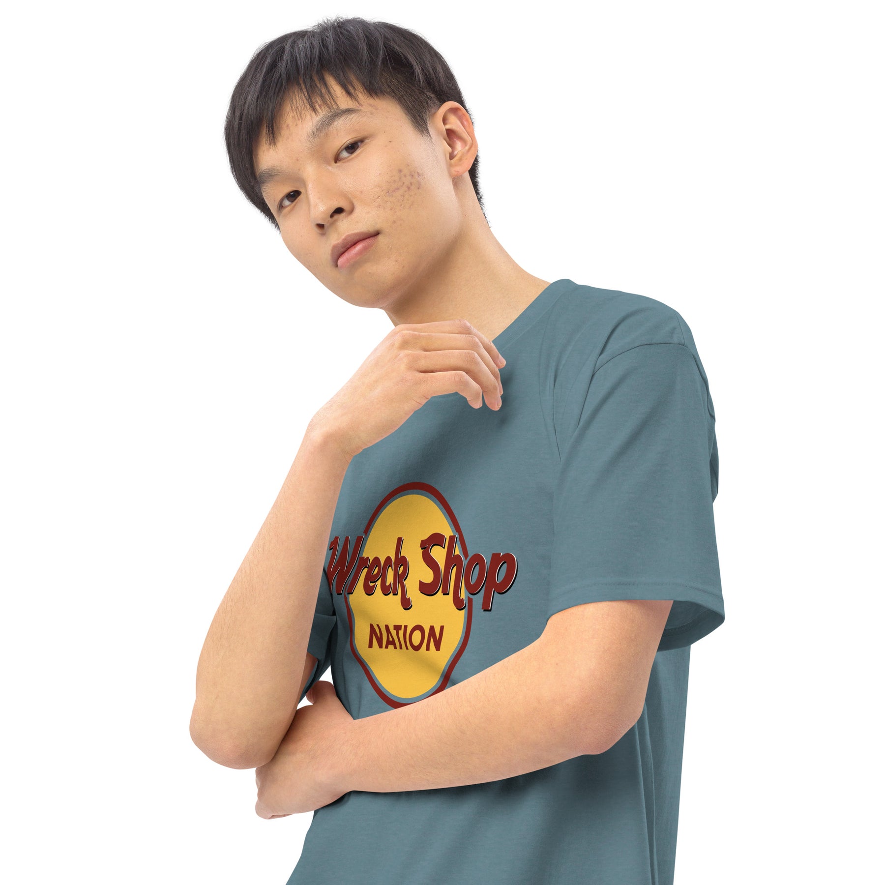 Wreckshop "Hard Rock Cafe" Men’s premium heavyweight tee