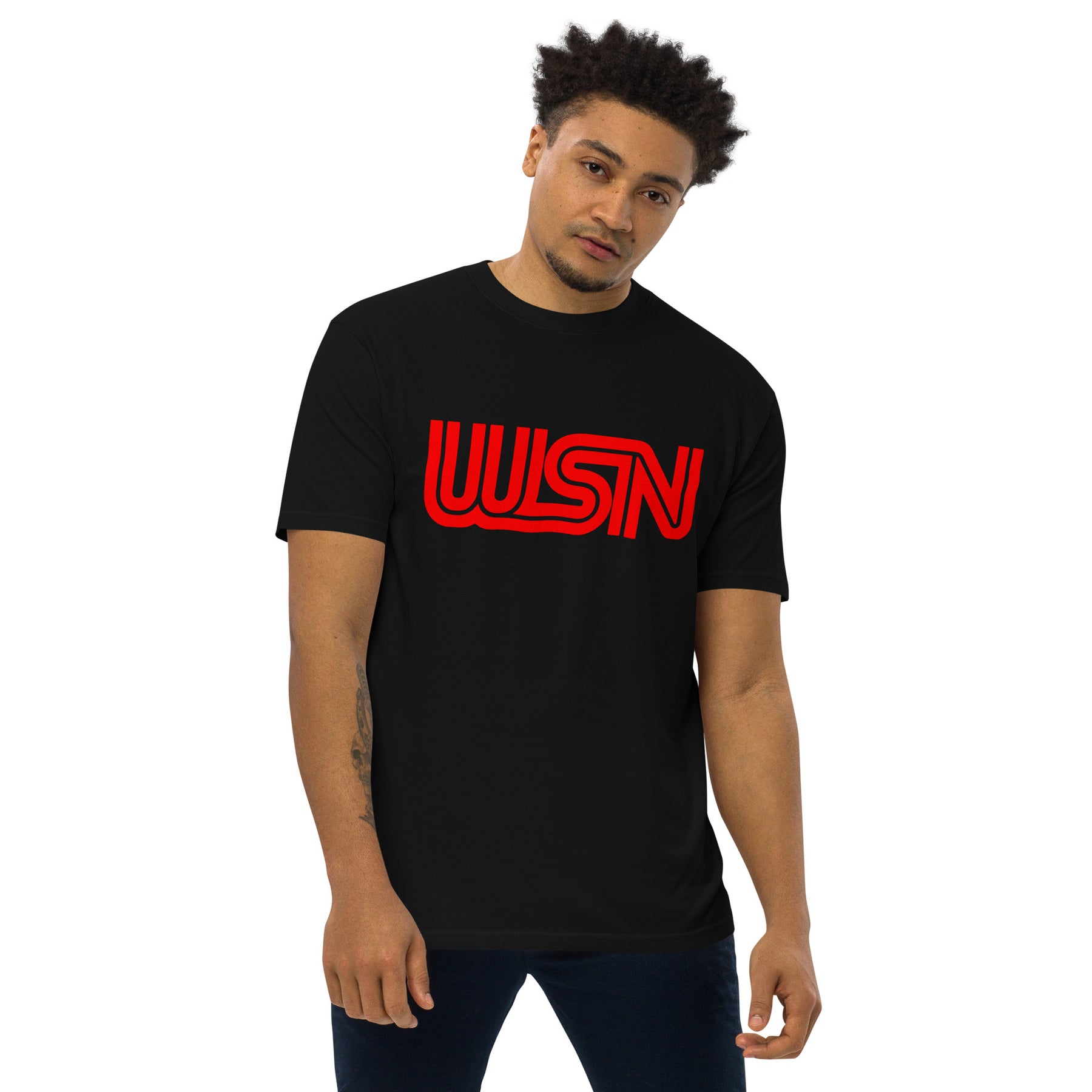 WSN "CNN" parody men’s premium heavyweight tee