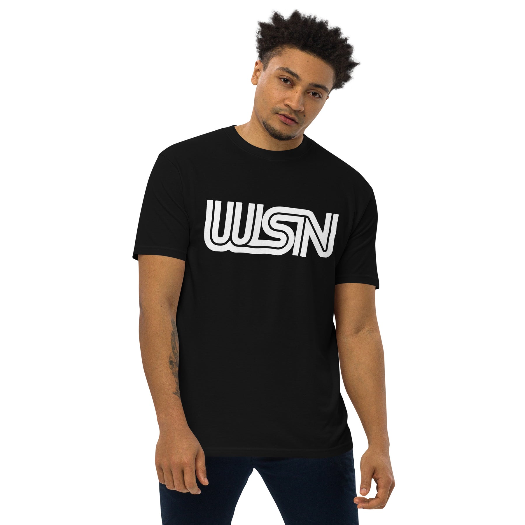 WSN "CNN" parody men’s premium heavyweight tee