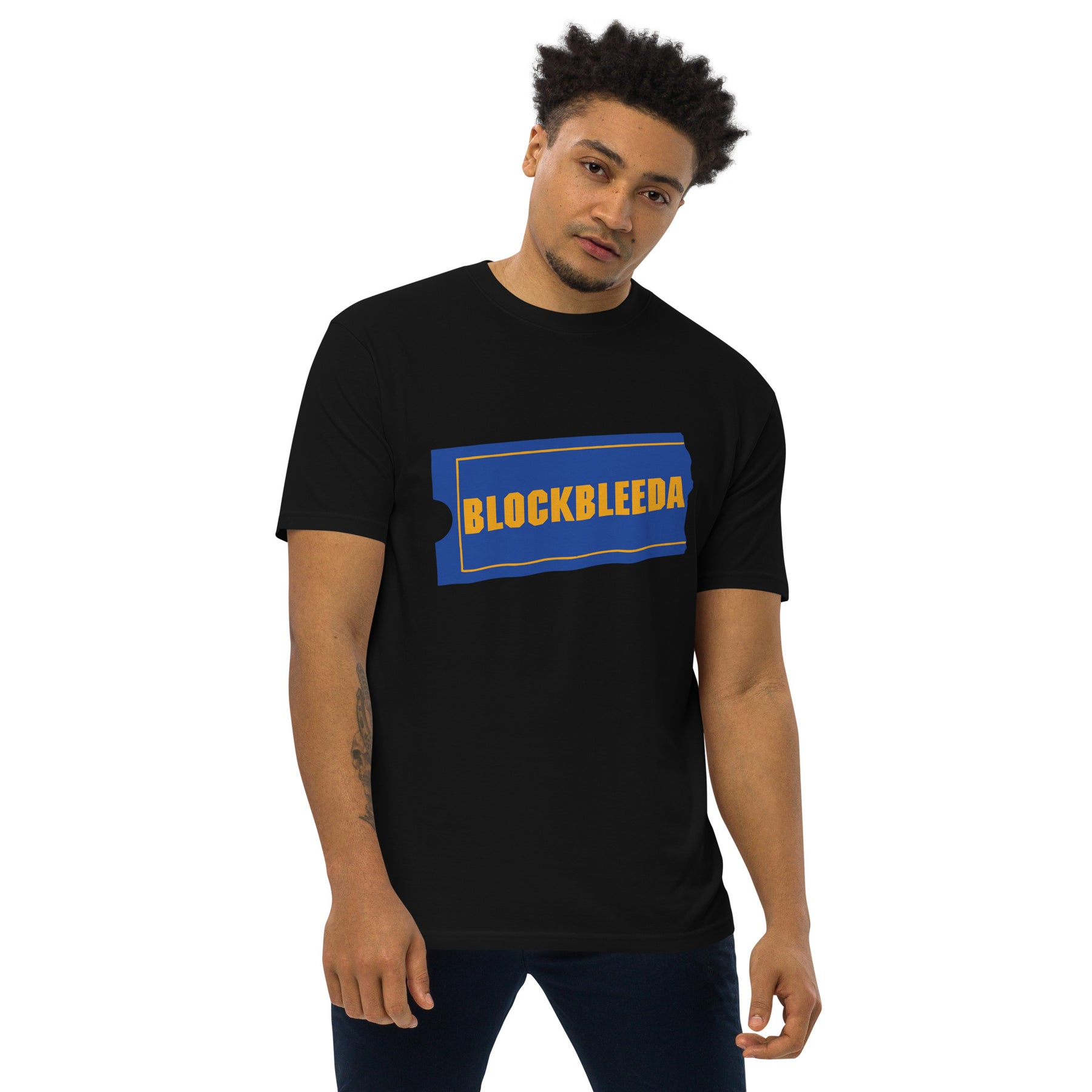 Wreckshop "Blockbuster" Parody Men’s premium heavyweight tee