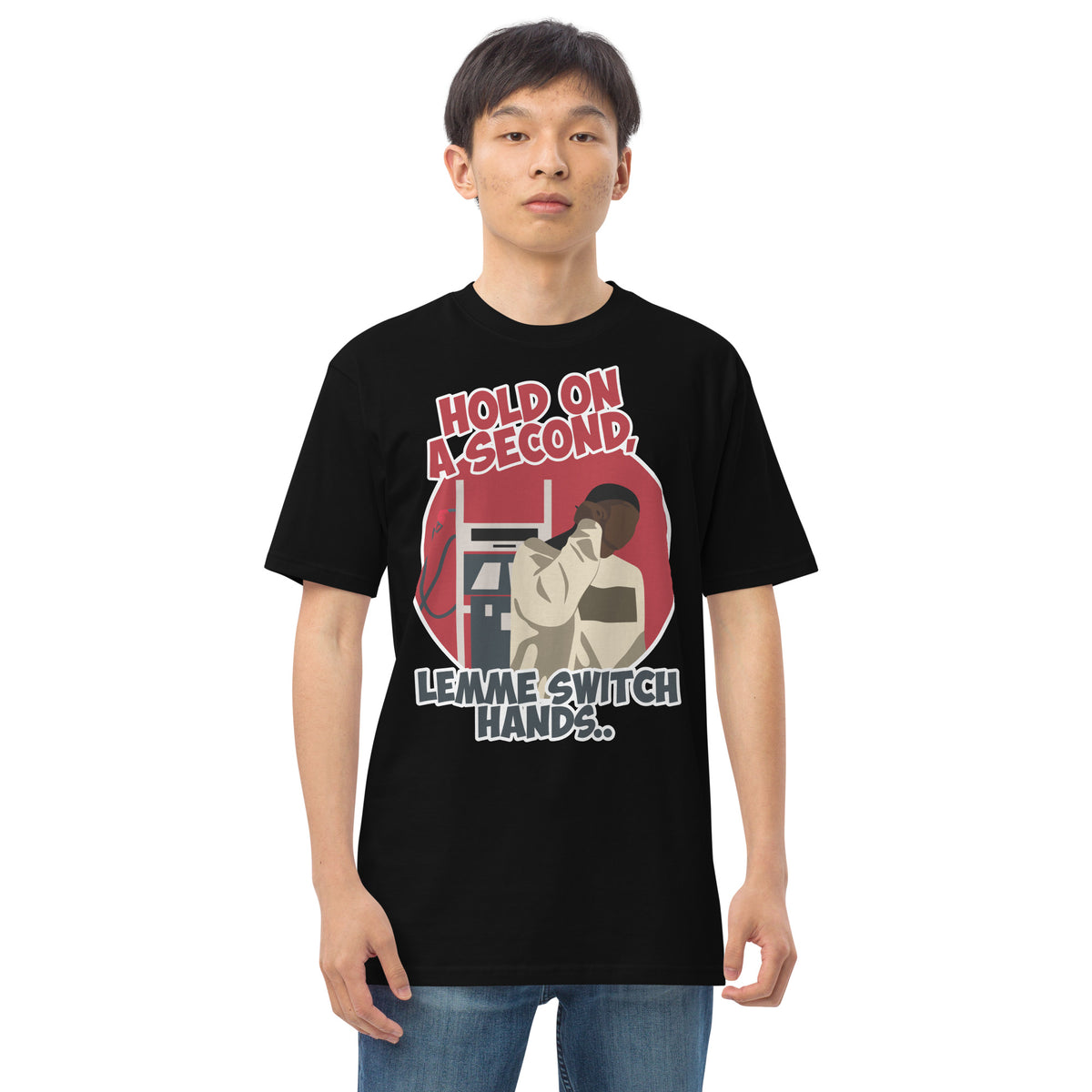 "Lemme Switch Hands" Men’s premium heavyweight tee