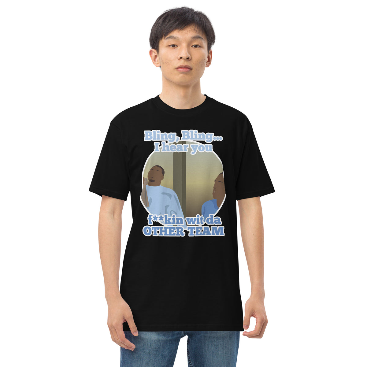 "Bling Bling ; The Other Team" Men’s premium heavyweight tee