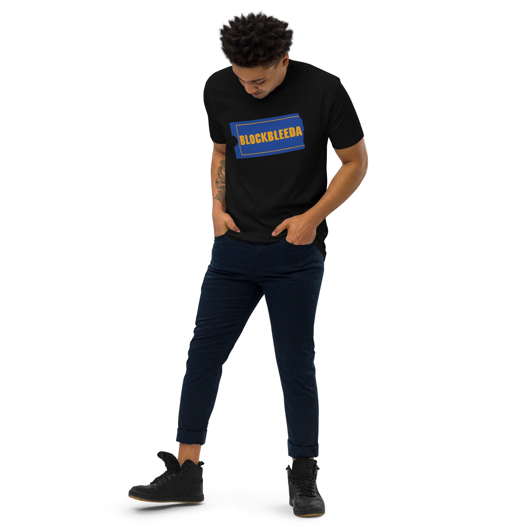 Wreckshop "Blockbuster" Parody Men’s premium heavyweight tee