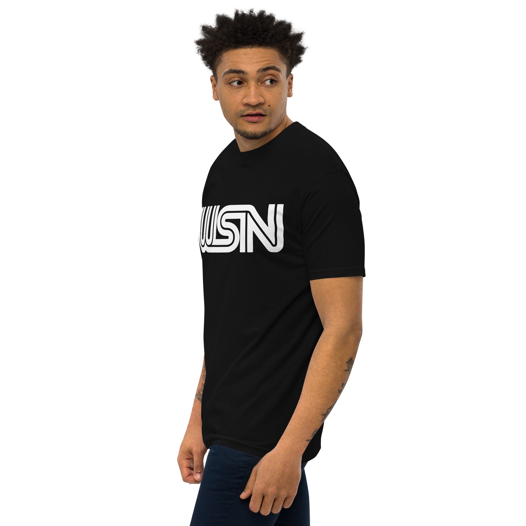 WSN "CNN" parody men’s premium heavyweight tee