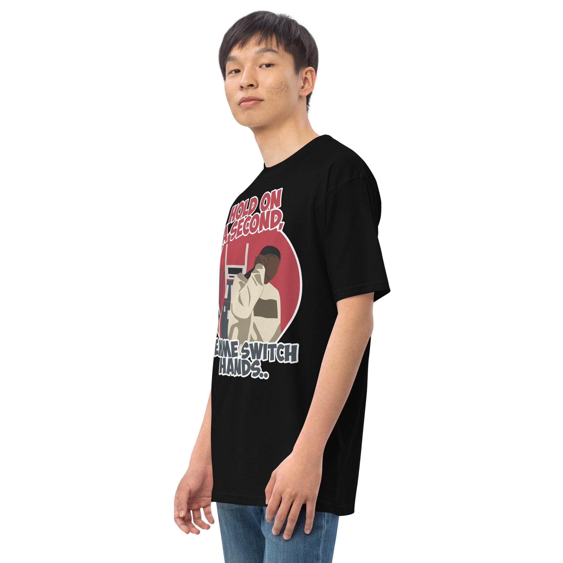 "Lemme Switch Hands" Men’s premium heavyweight tee