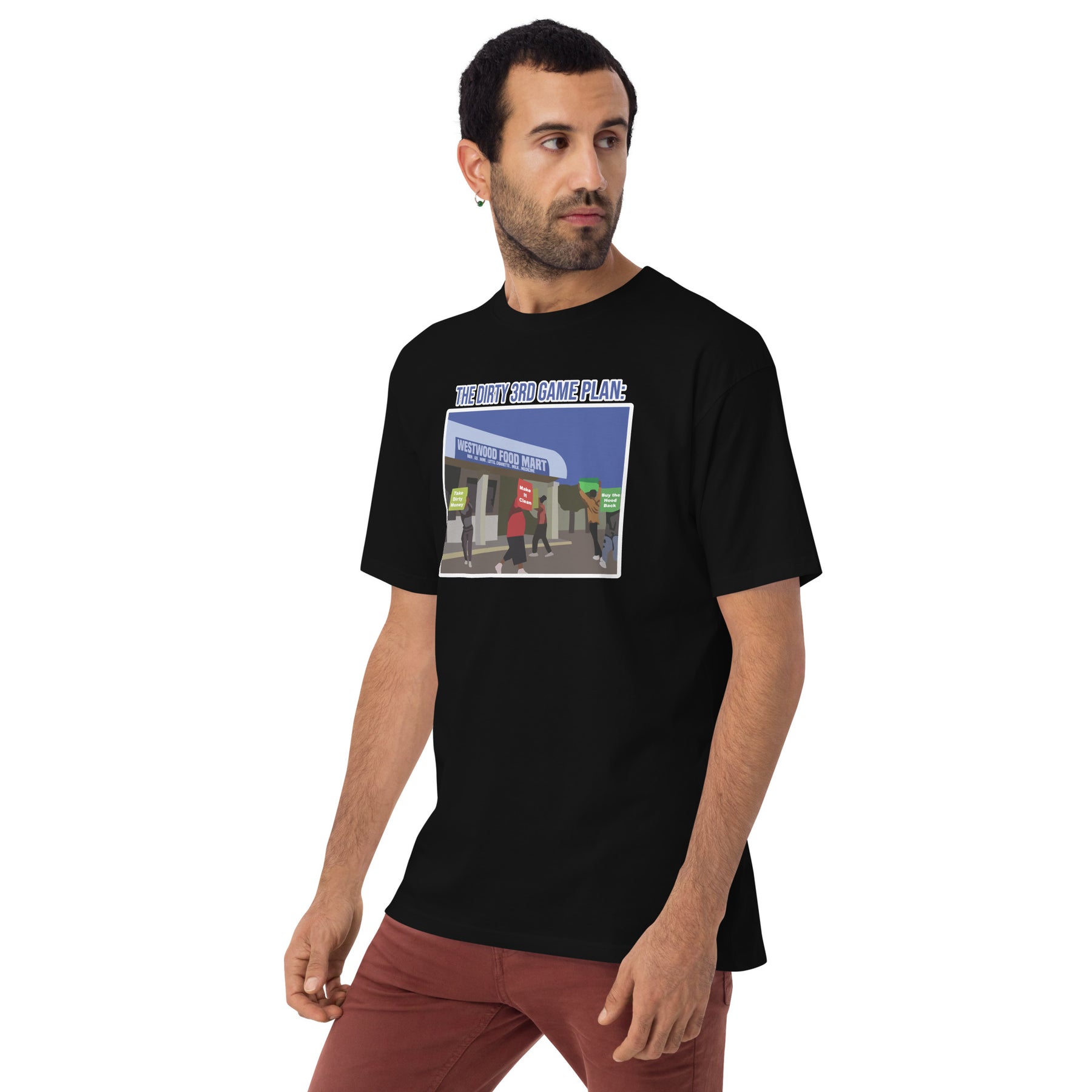 'The Gameplan' Men’s premium heavyweight tee