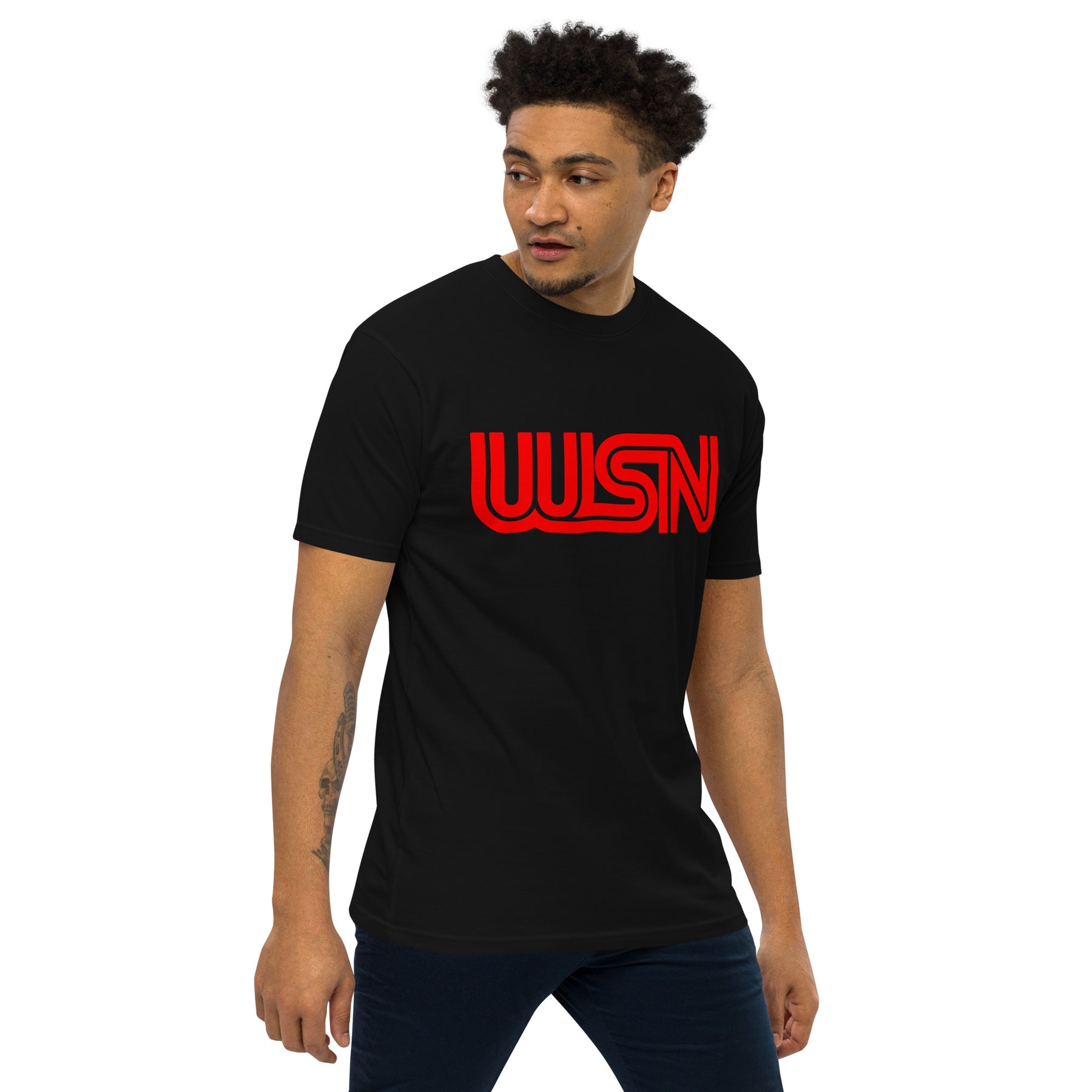 WSN "CNN" parody men’s premium heavyweight tee