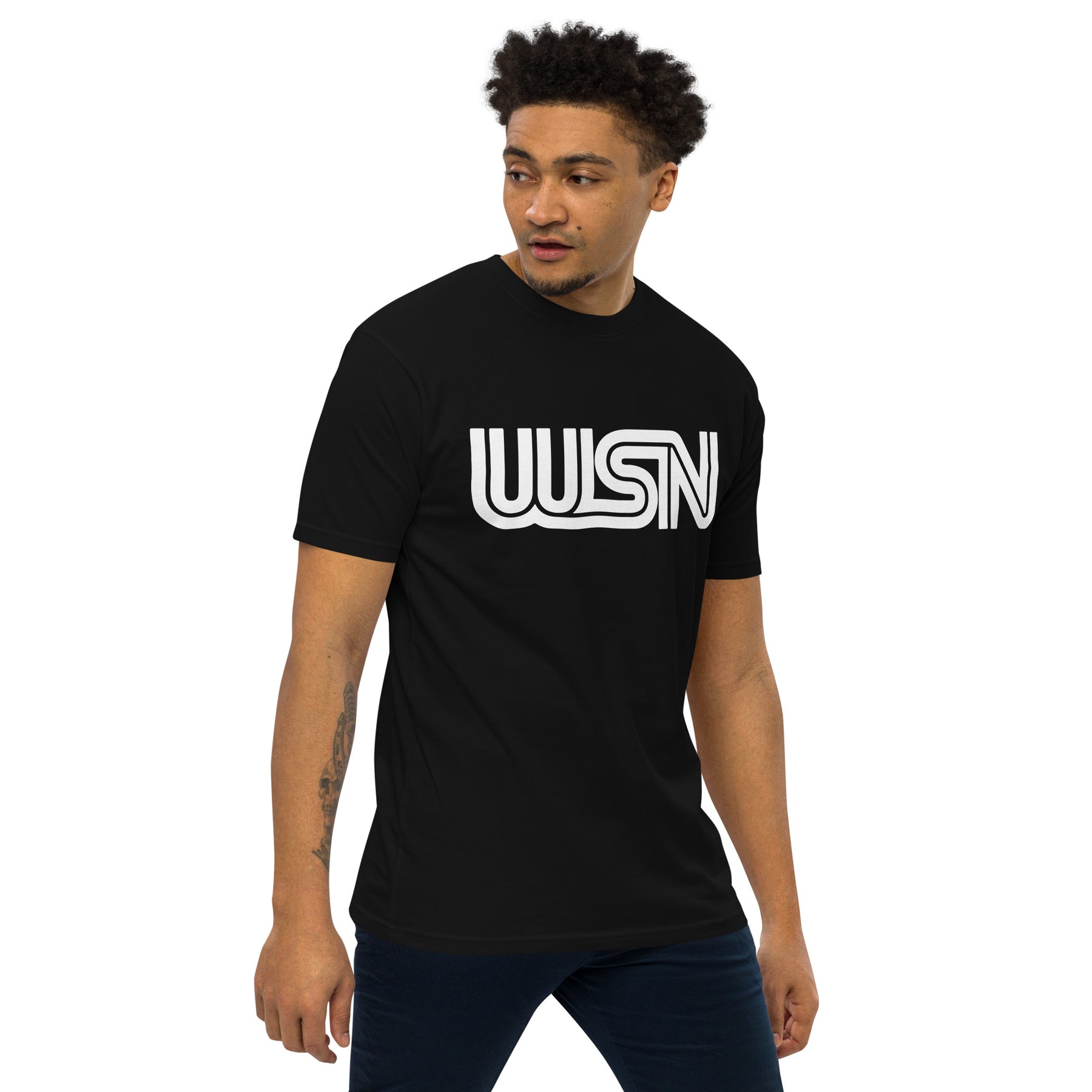 WSN "CNN" parody men’s premium heavyweight tee