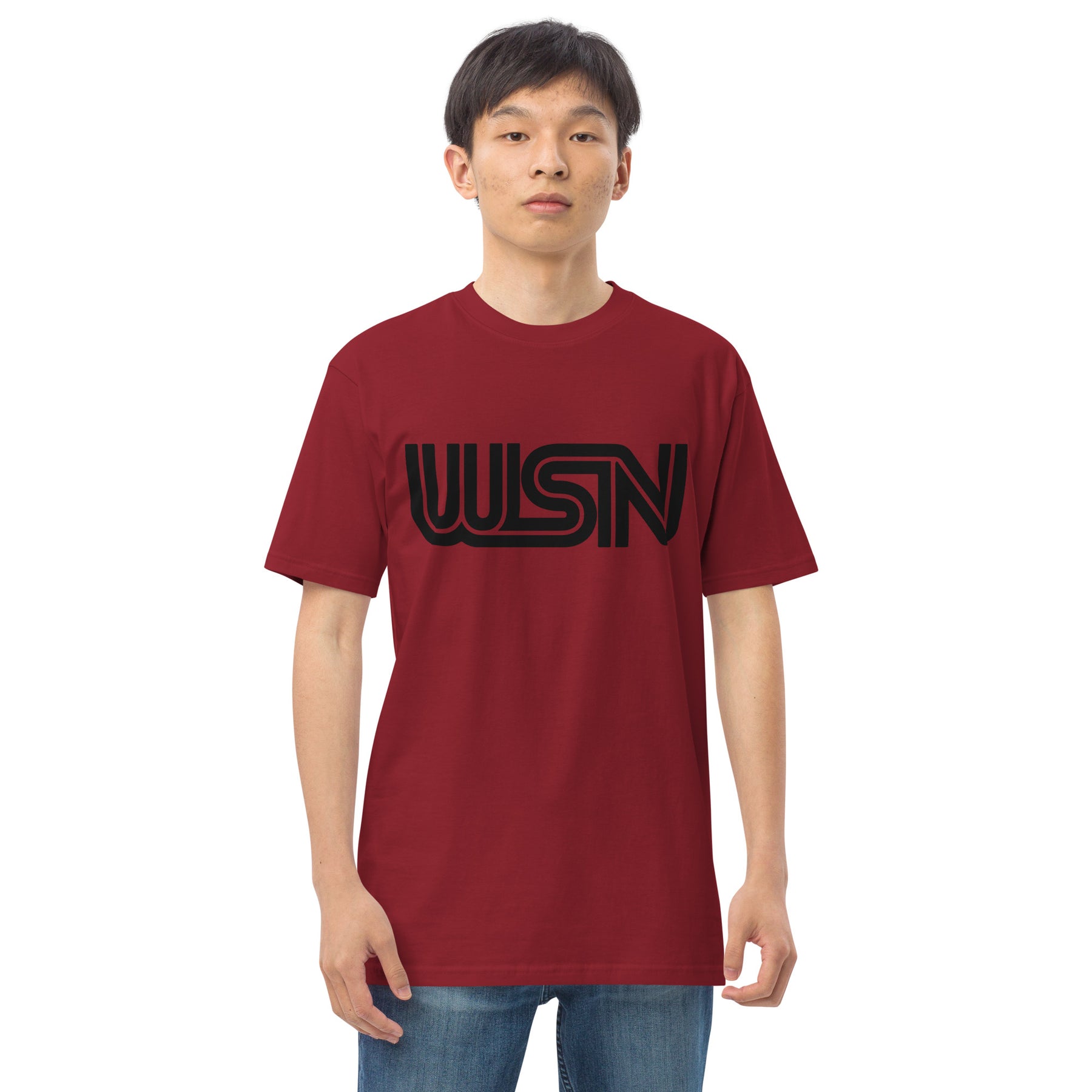 WSN "CNN" parody men’s premium heavyweight tee