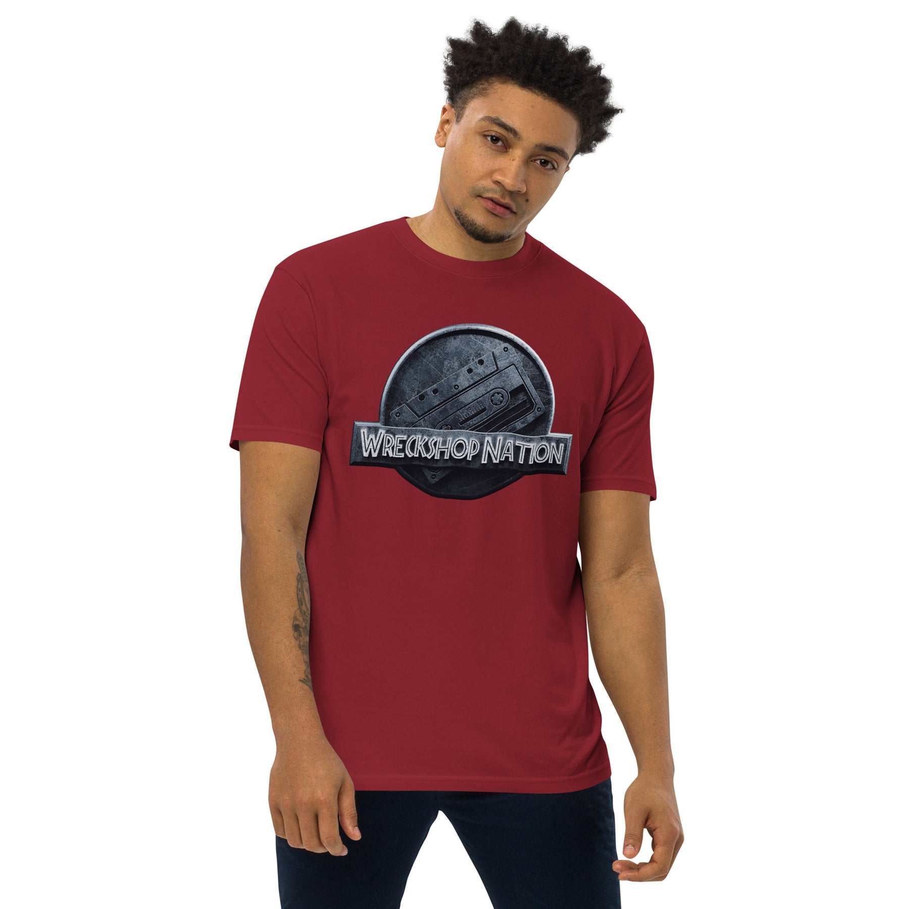 Wreckshop Nation "Jurassic Park" Men’s premium heavyweight tee