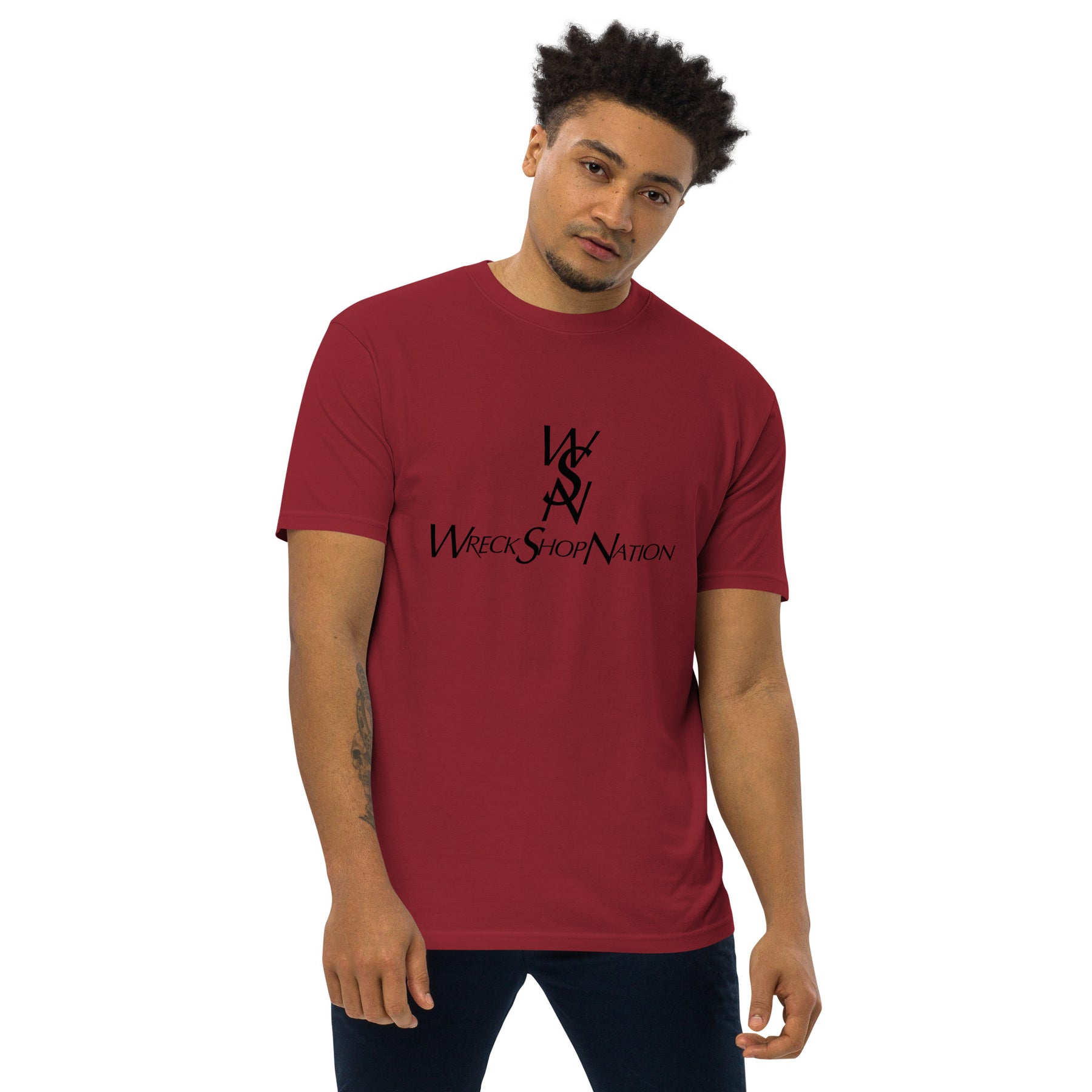 Wreckshop Nation "YSL" Parody Men’s premium heavyweight tee