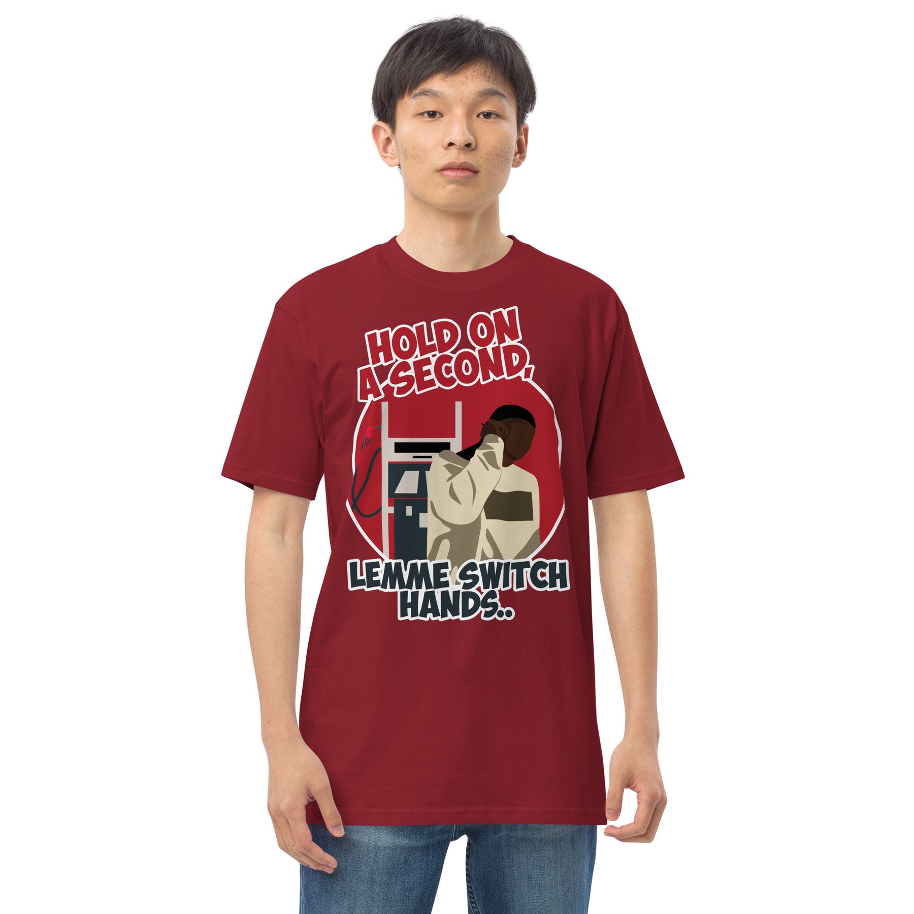 "Lemme Switch Hands" Men’s premium heavyweight tee