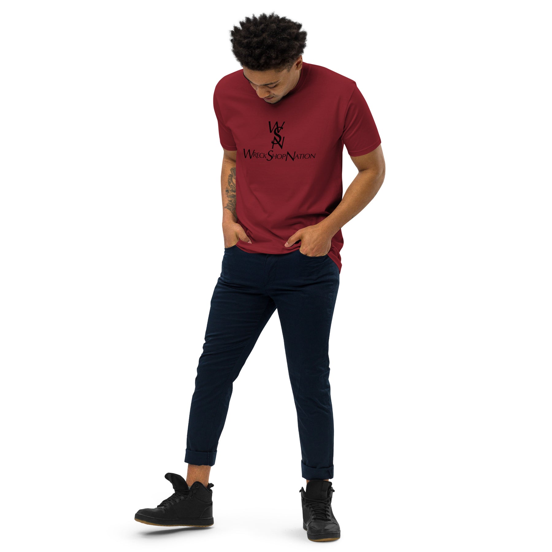 Wreckshop Nation "YSL" Parody Men’s premium heavyweight tee