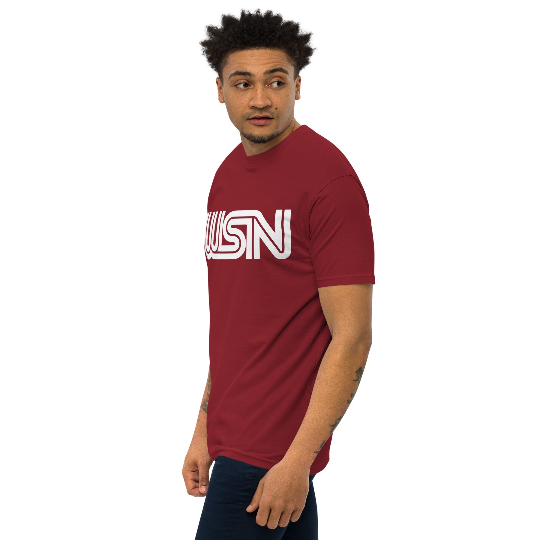 WSN "CNN" parody men’s premium heavyweight tee
