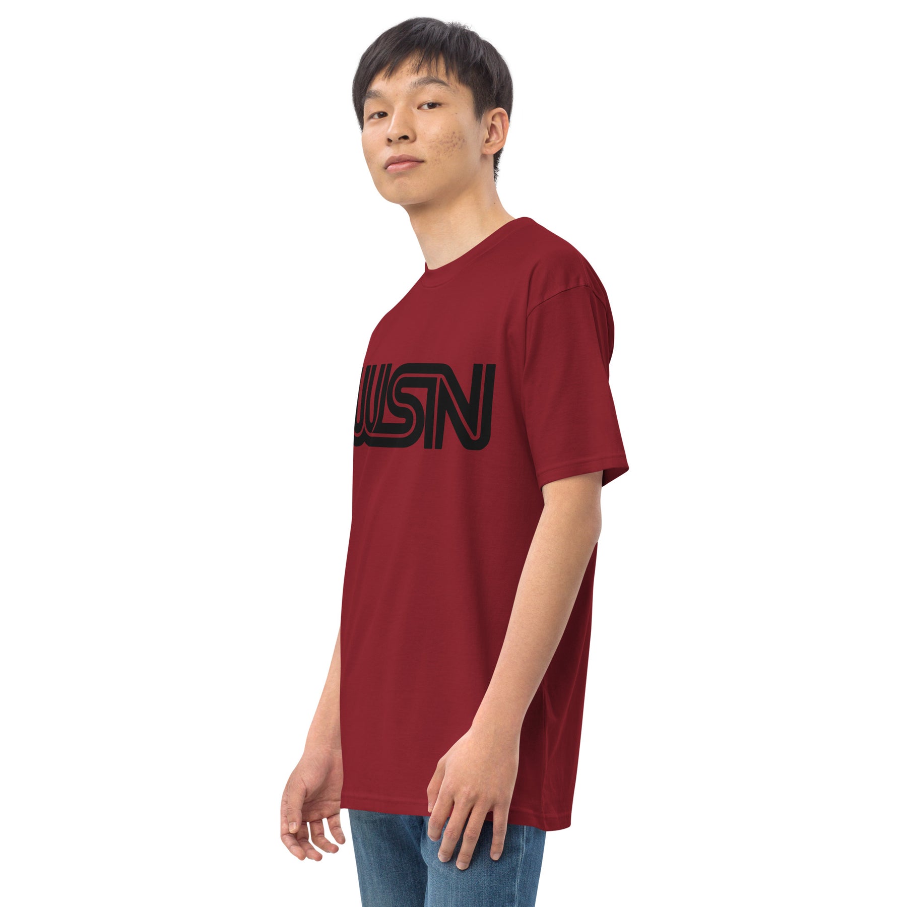 WSN "CNN" parody men’s premium heavyweight tee