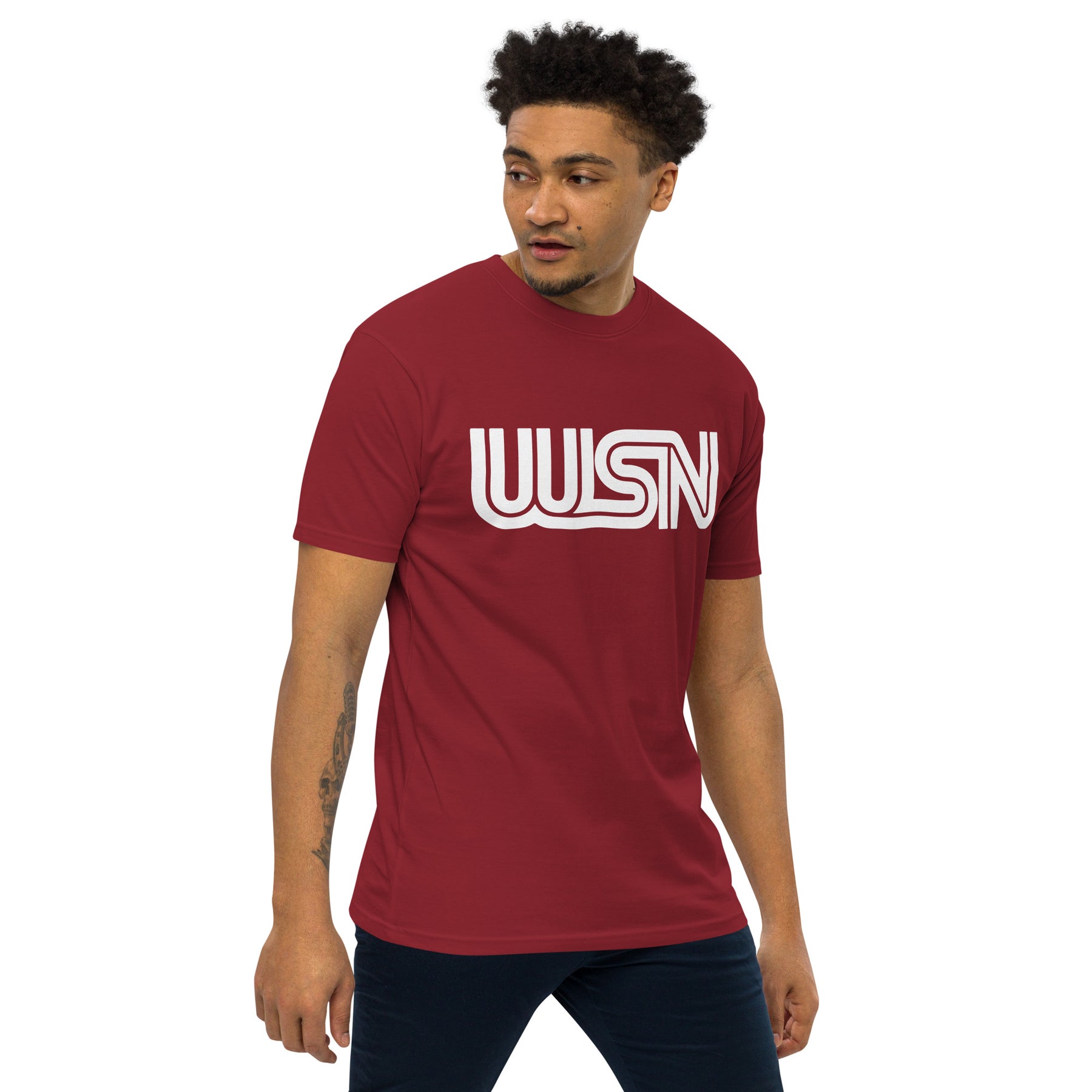 WSN "CNN" parody men’s premium heavyweight tee