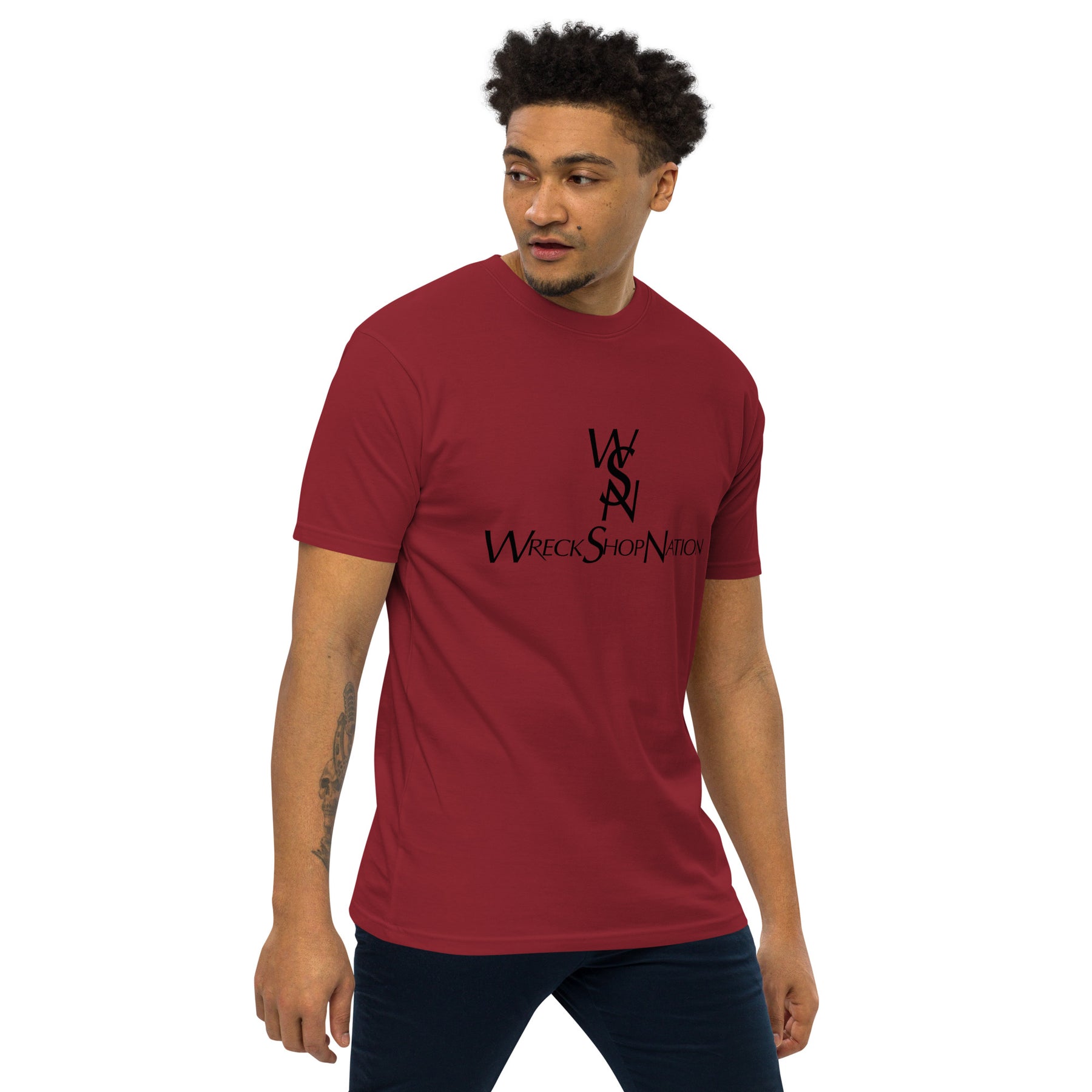 Wreckshop Nation "YSL" Parody Men’s premium heavyweight tee