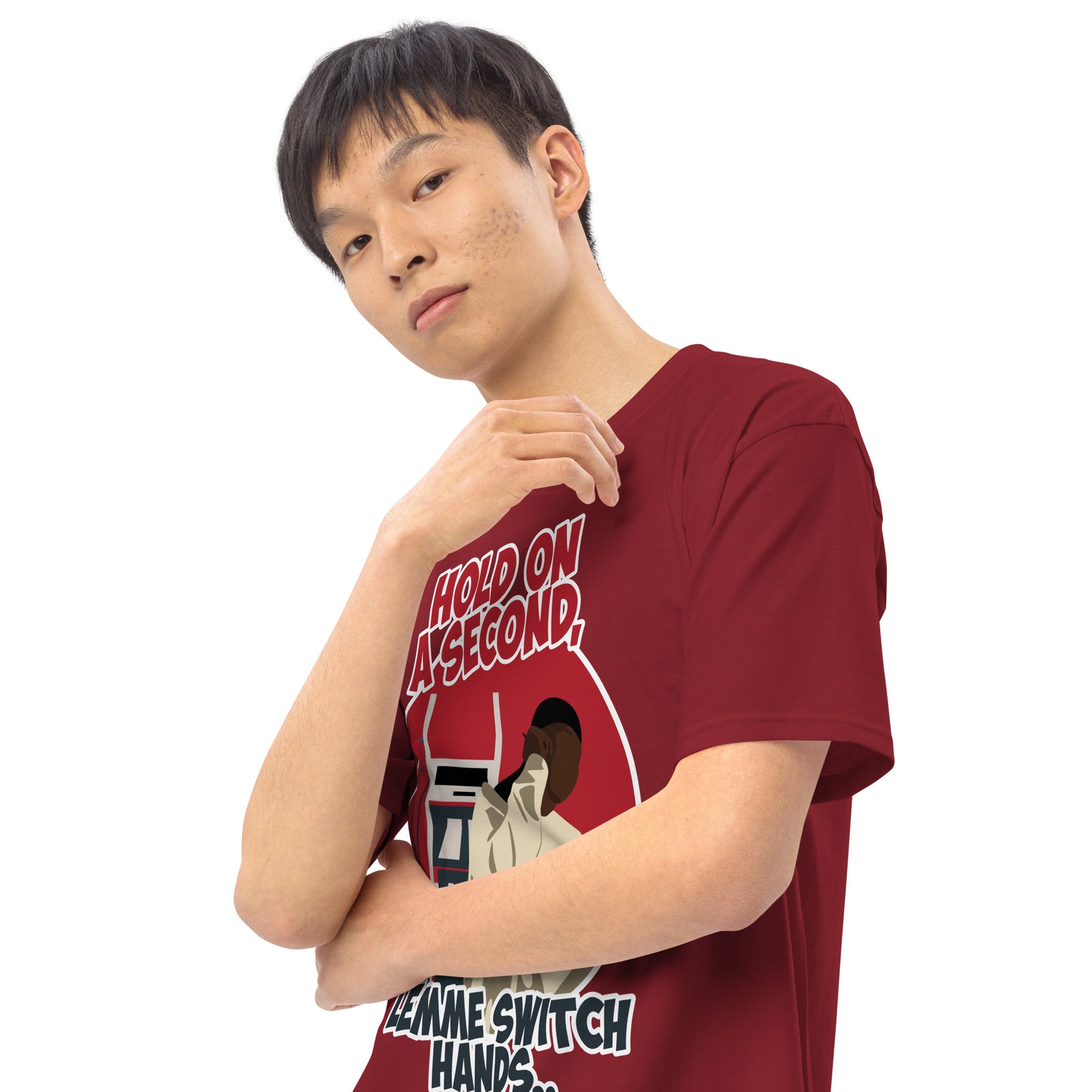 "Lemme Switch Hands" Men’s premium heavyweight tee