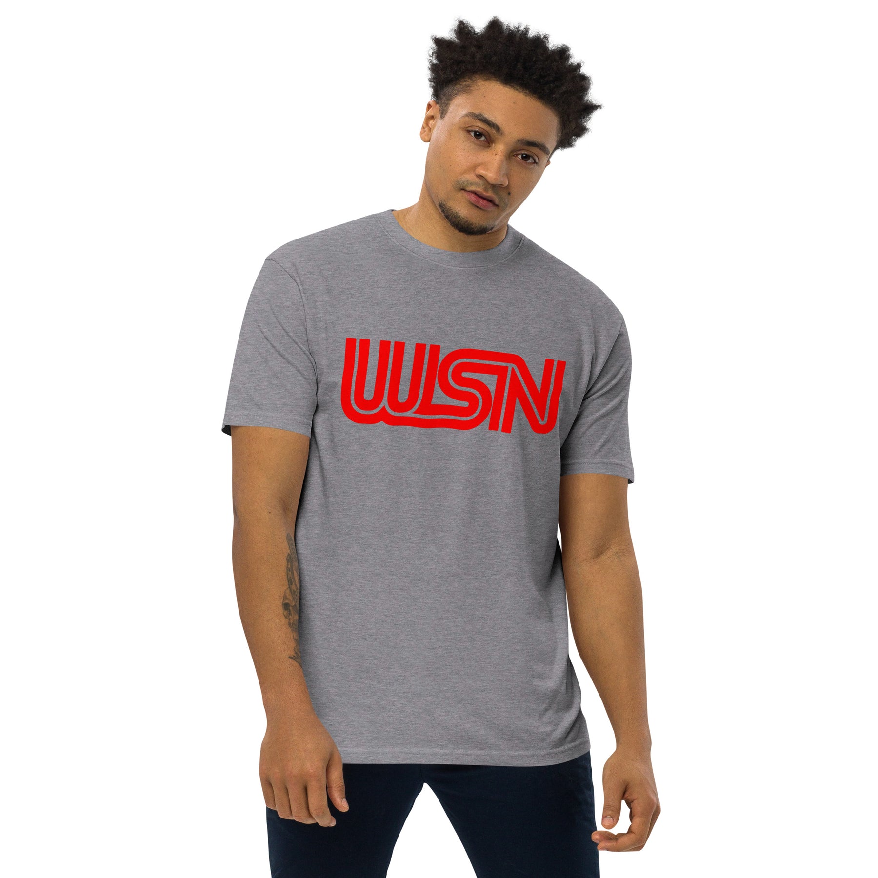 WSN "CNN" parody men’s premium heavyweight tee