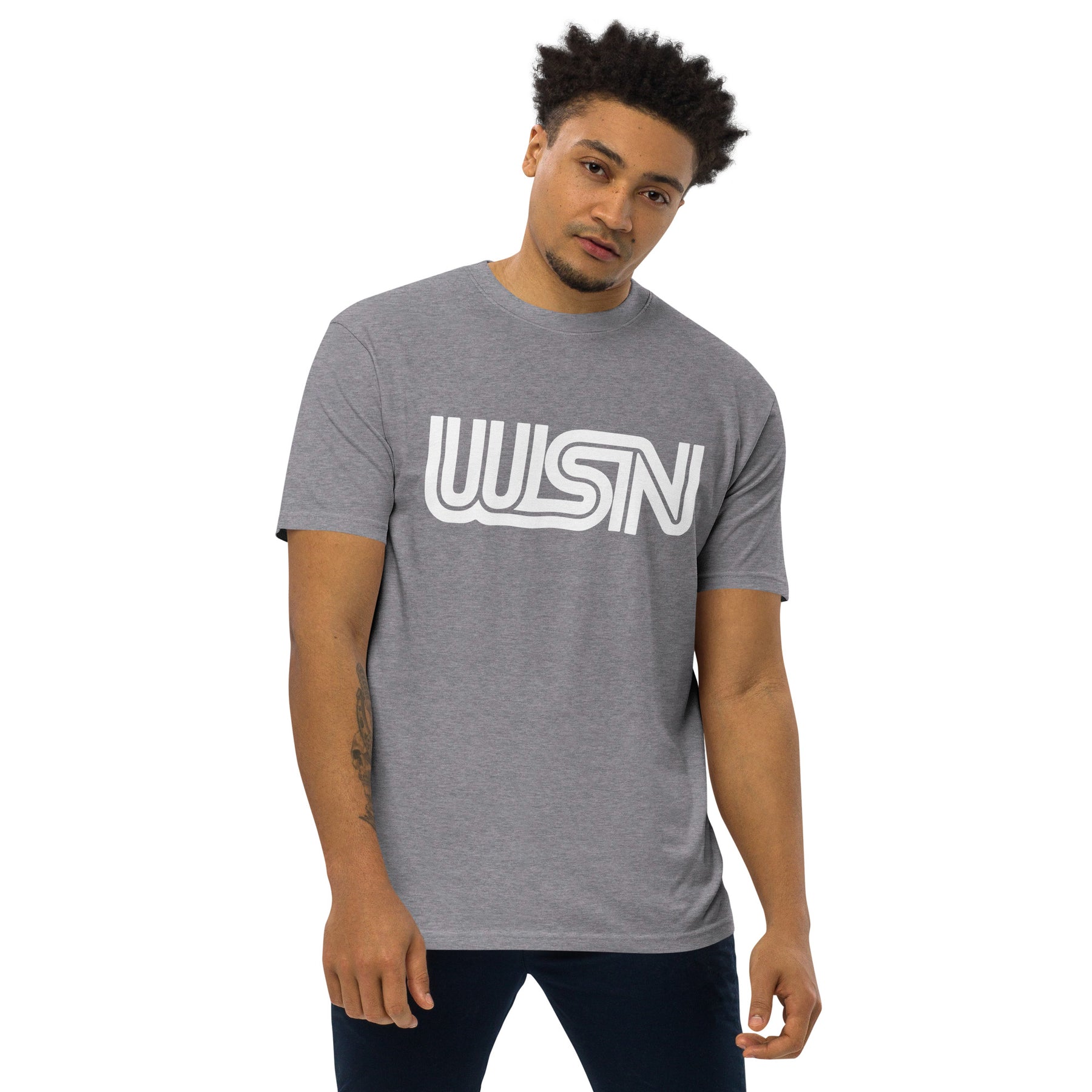 WSN "CNN" parody men’s premium heavyweight tee