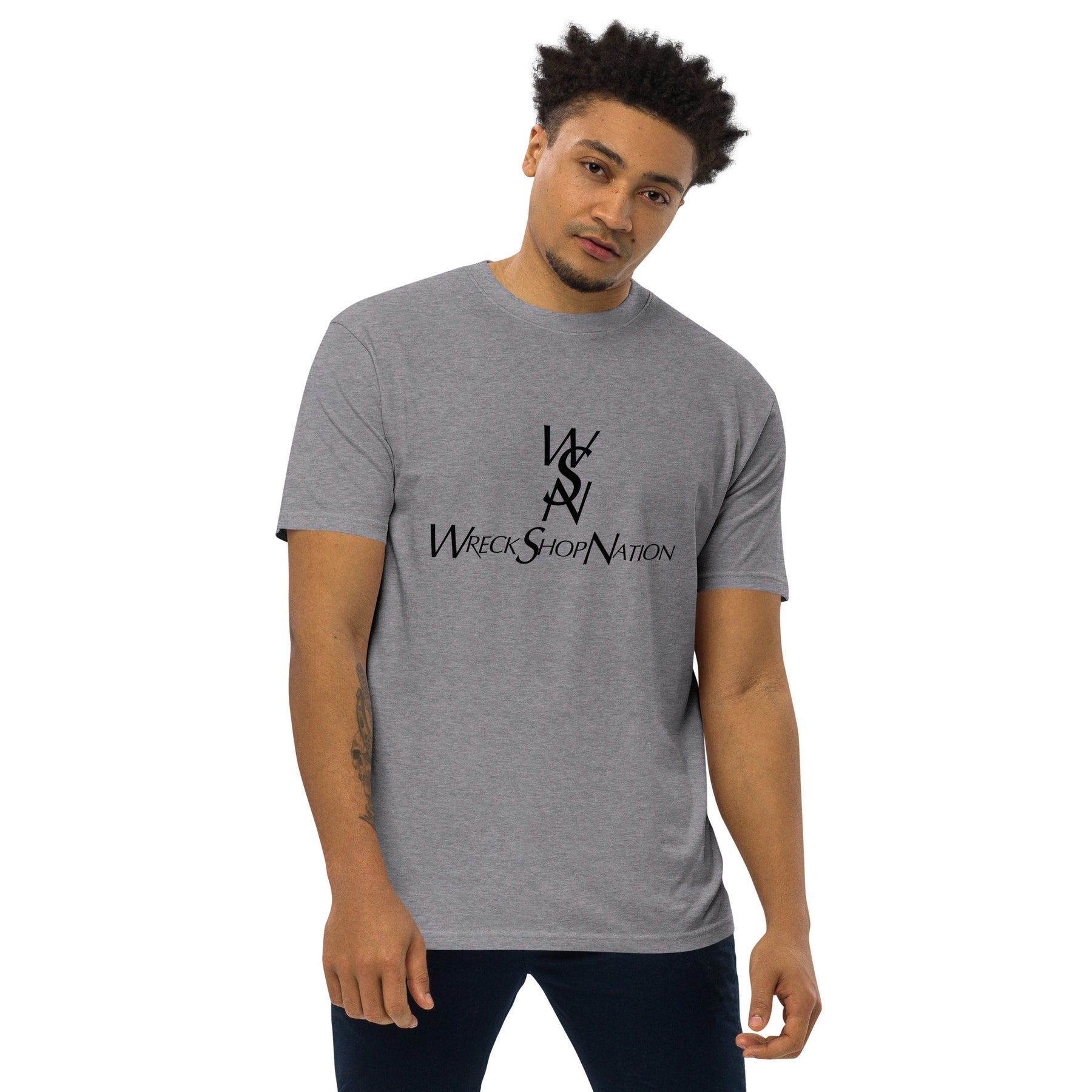 Wreckshop Nation "YSL" Parody Men’s premium heavyweight tee
