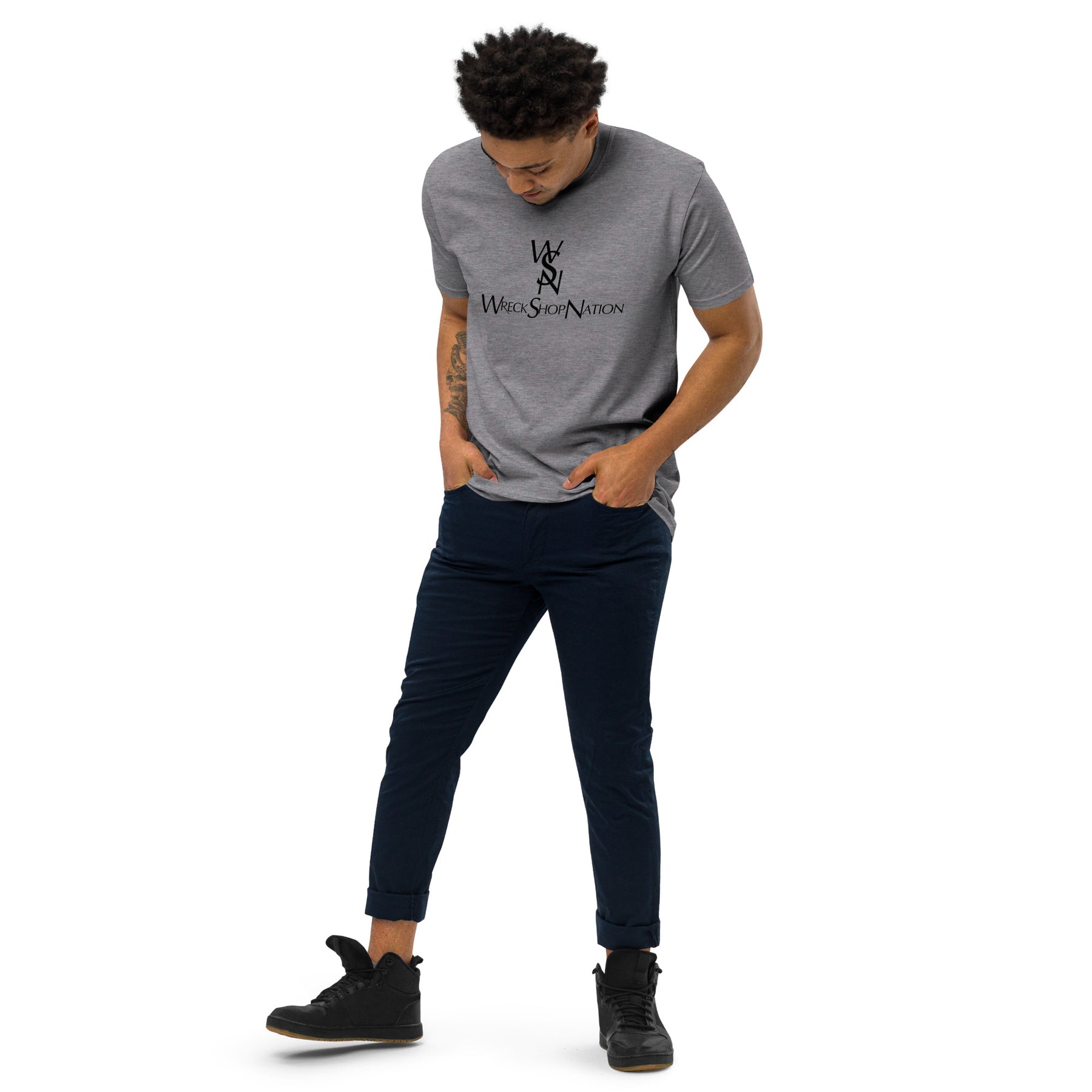Wreckshop Nation "YSL" Parody Men’s premium heavyweight tee