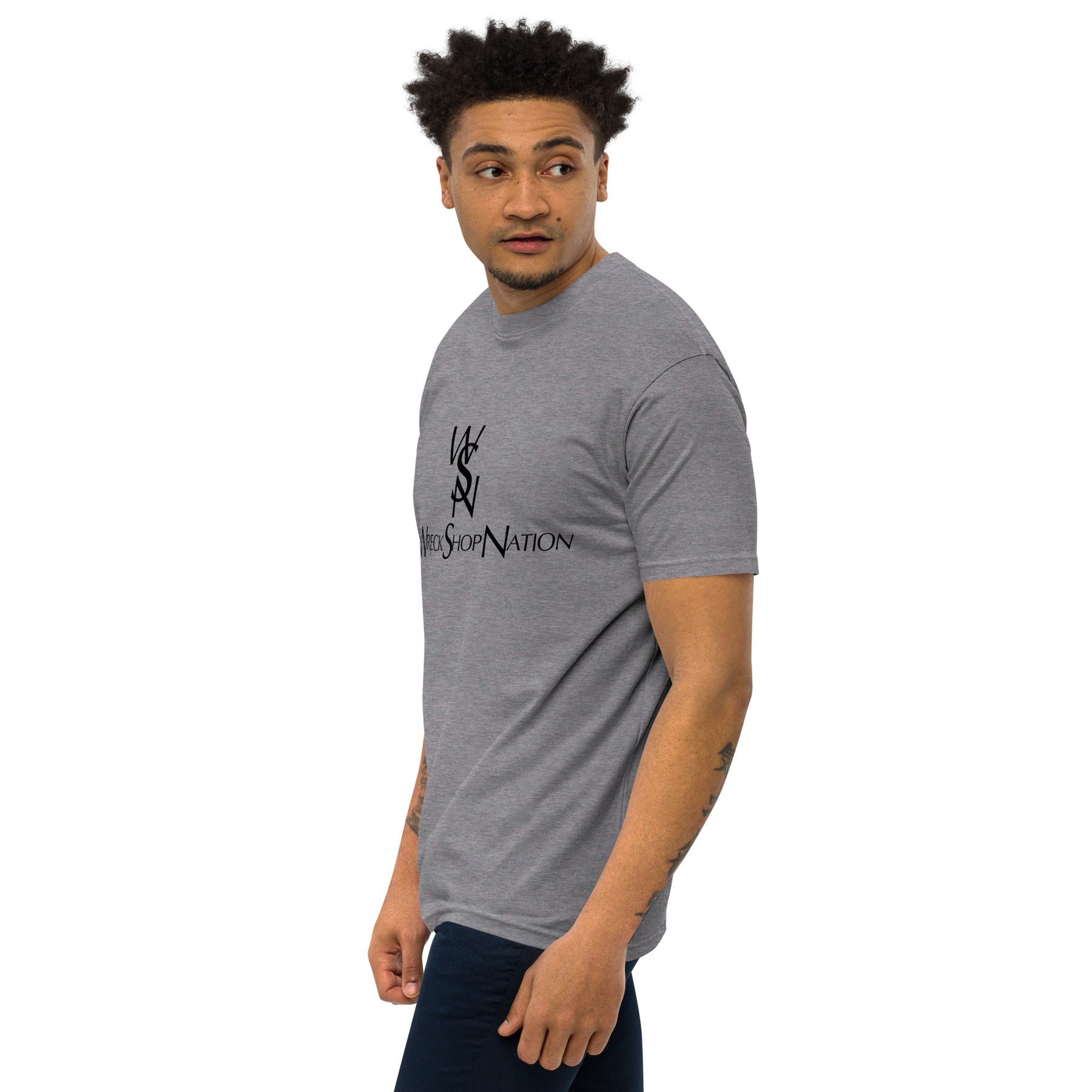 Wreckshop Nation "YSL" Parody Men’s premium heavyweight tee