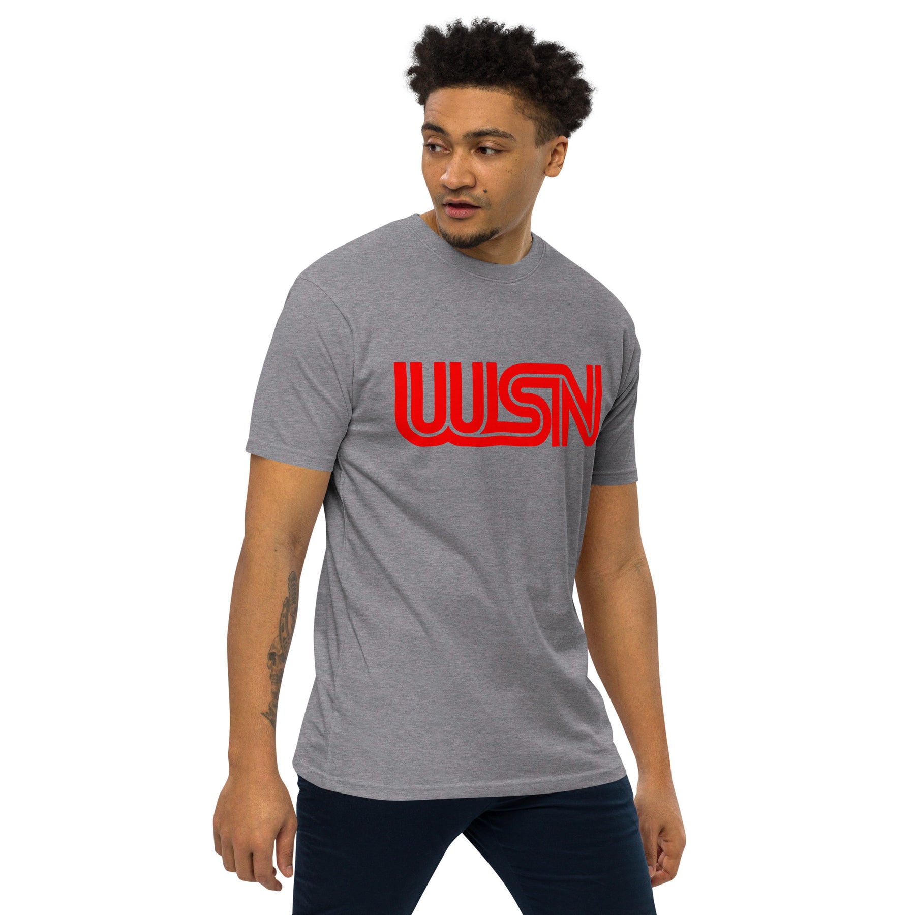 WSN "CNN" parody men’s premium heavyweight tee