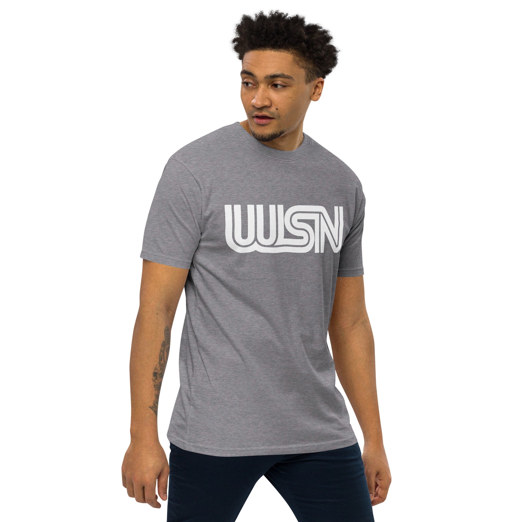 WSN "CNN" parody men’s premium heavyweight tee