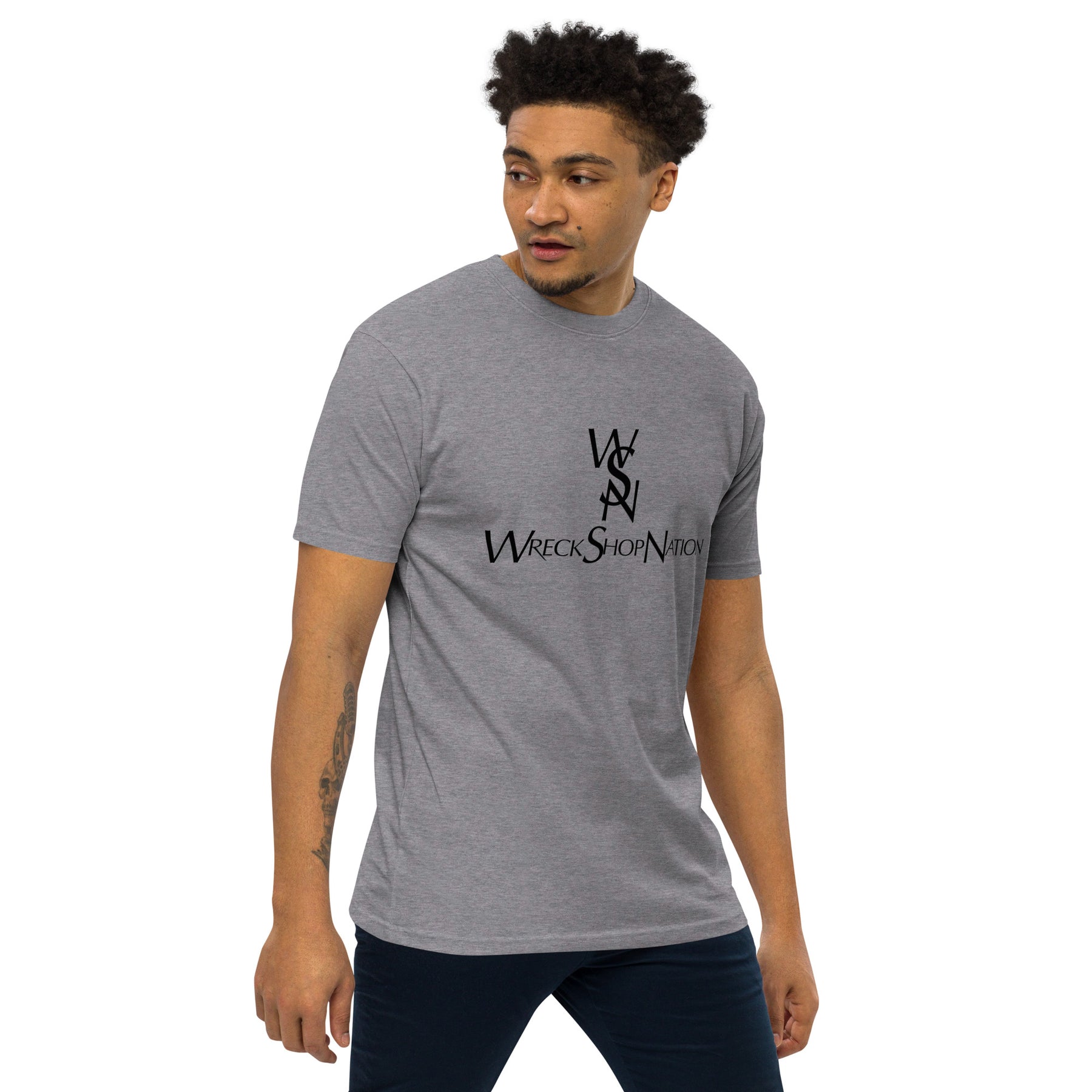 Wreckshop Nation "YSL" Parody Men’s premium heavyweight tee