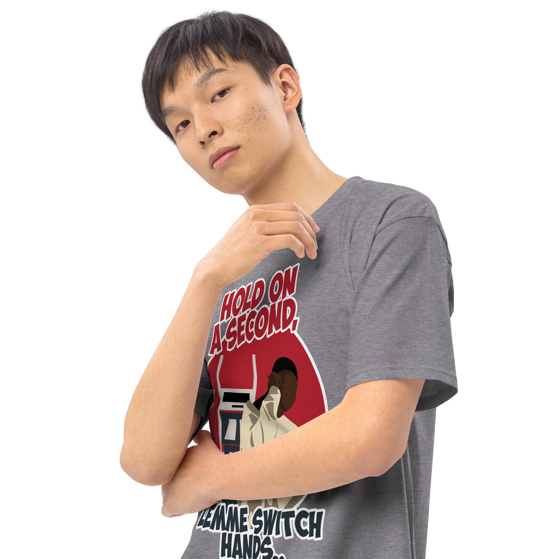 "Lemme Switch Hands" Men’s premium heavyweight tee