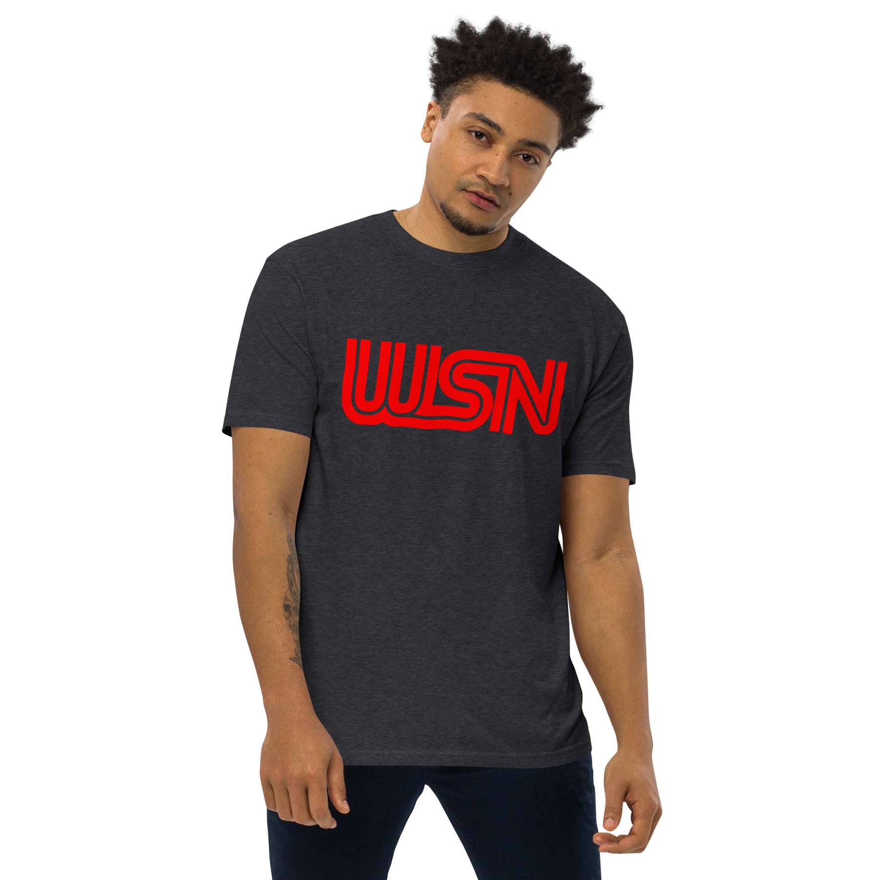 WSN "CNN" parody men’s premium heavyweight tee