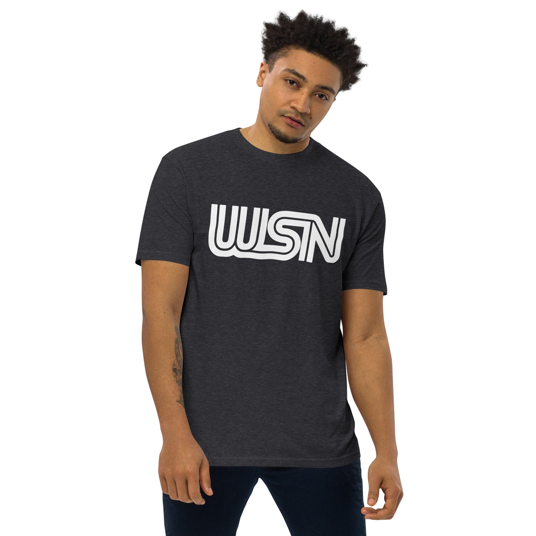 WSN "CNN" parody men’s premium heavyweight tee