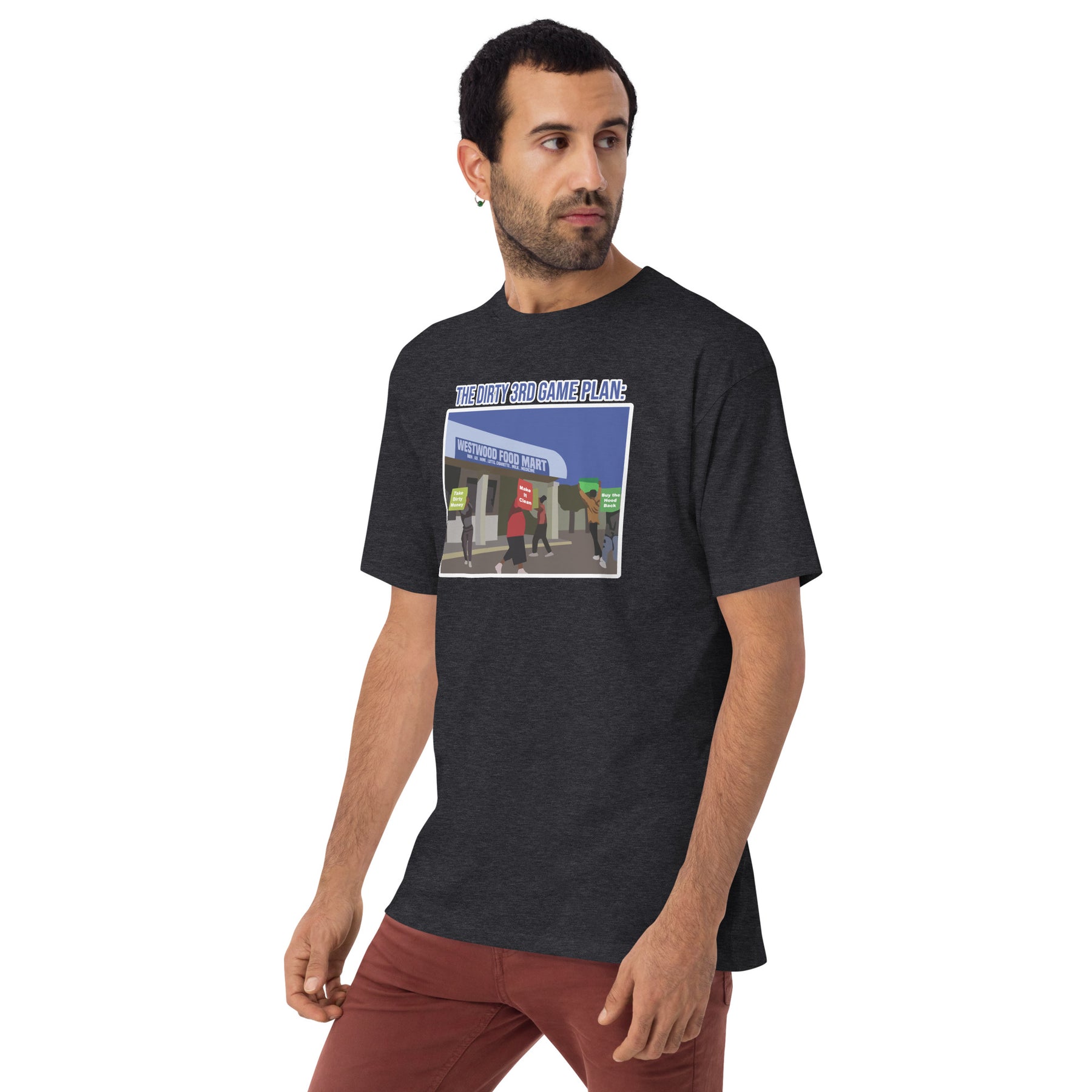 'The Gameplan' Men’s premium heavyweight tee