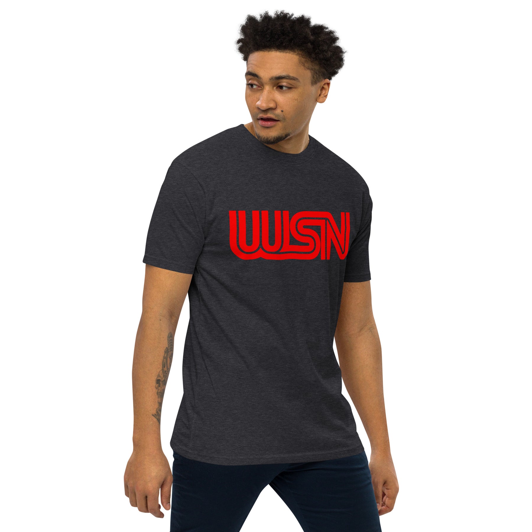 WSN "CNN" parody men’s premium heavyweight tee