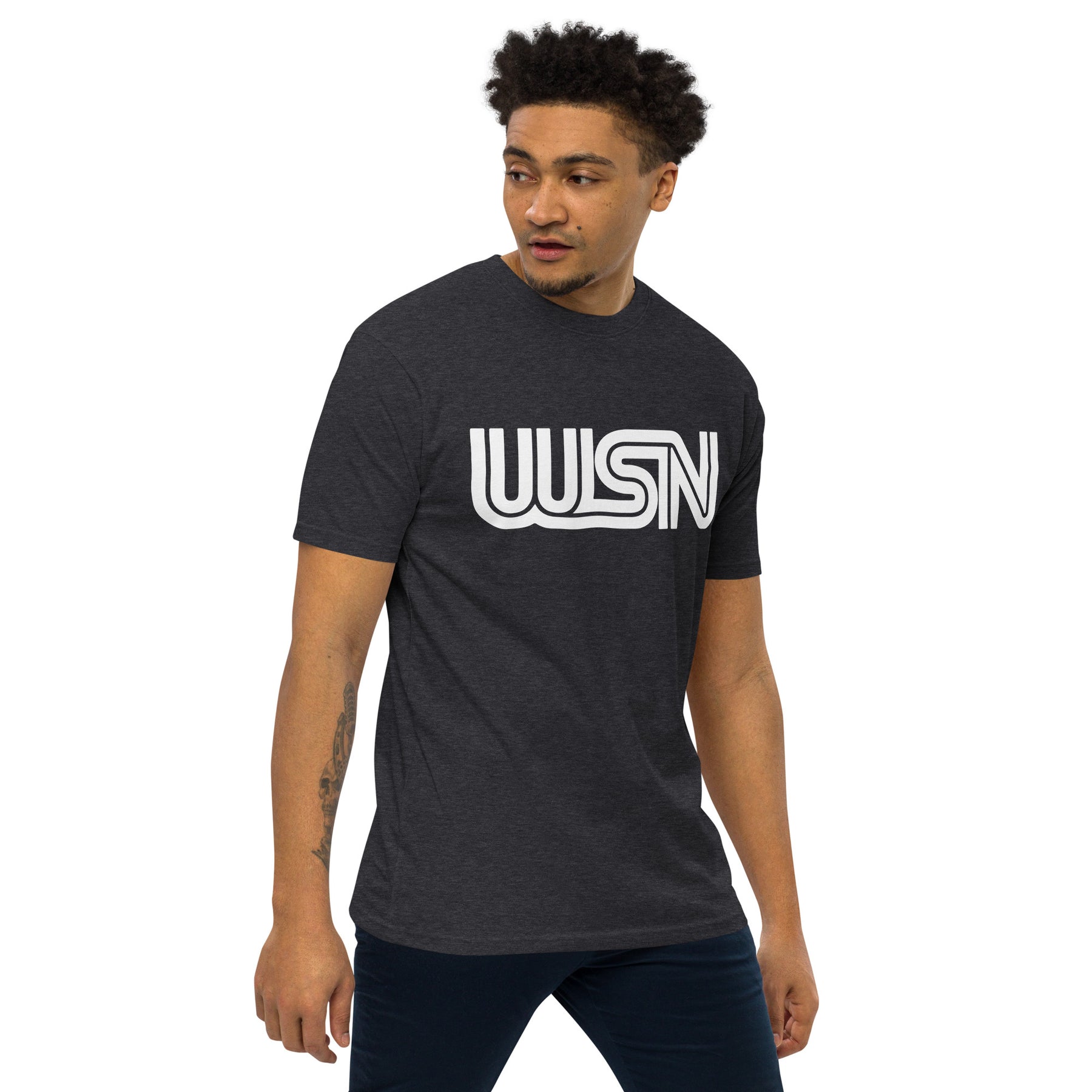 WSN "CNN" parody men’s premium heavyweight tee