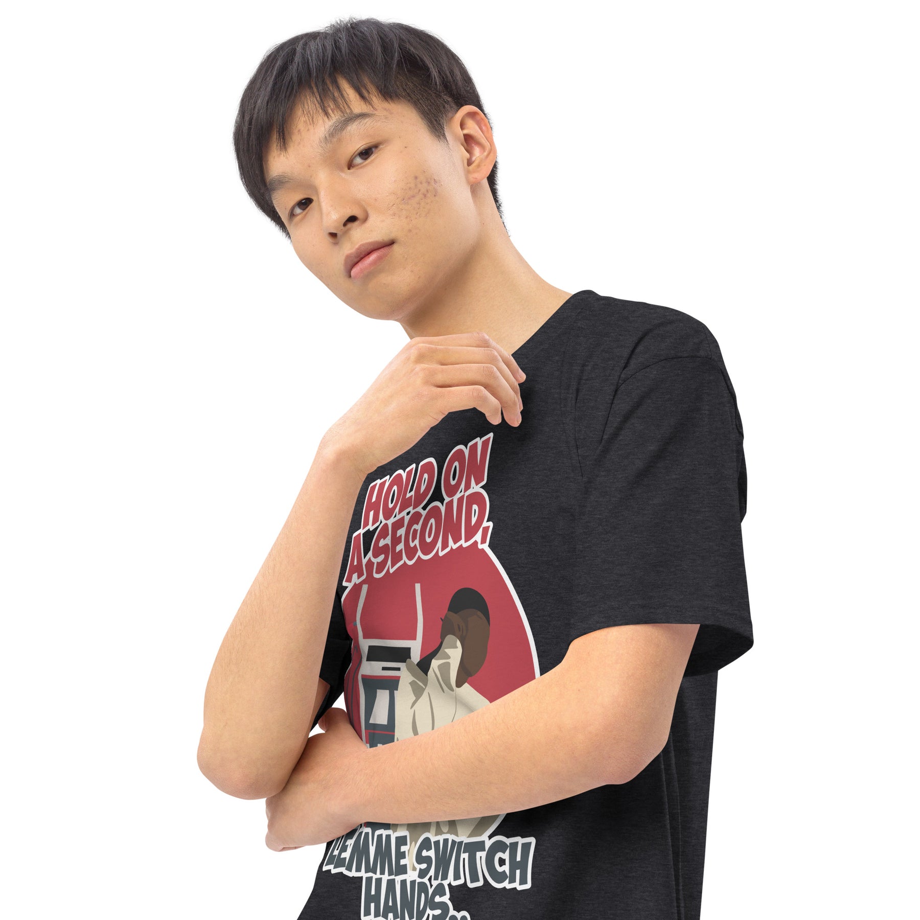"Lemme Switch Hands" Men’s premium heavyweight tee