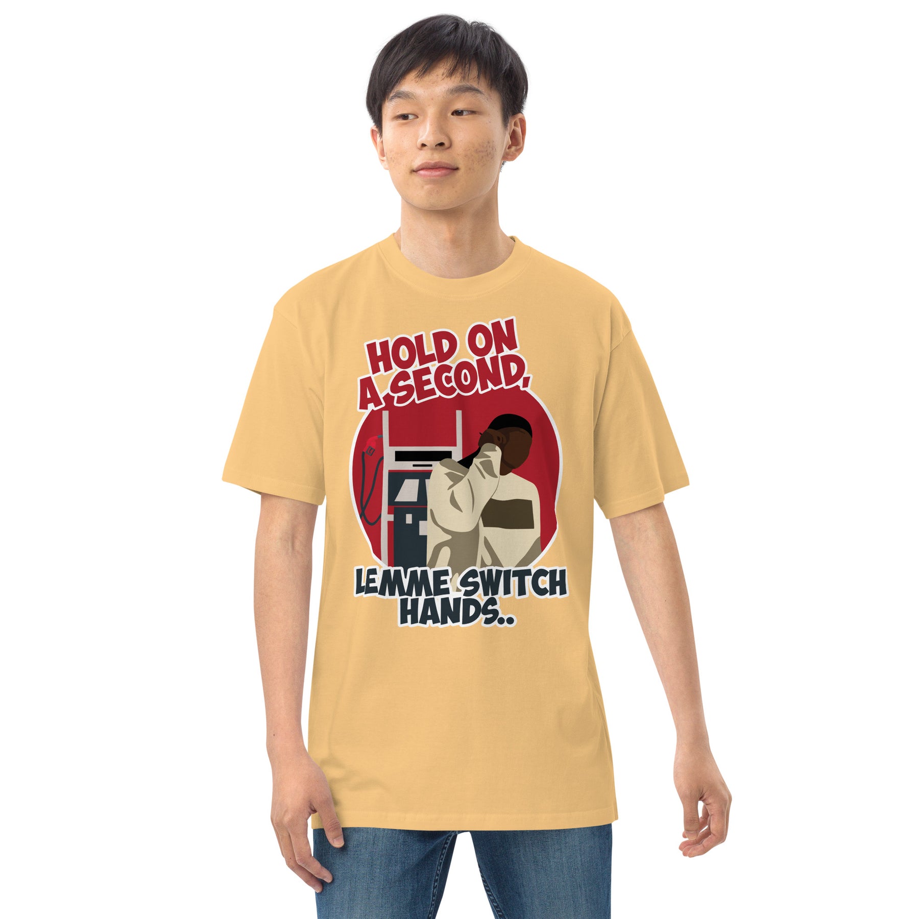 "Lemme Switch Hands" Men’s premium heavyweight tee