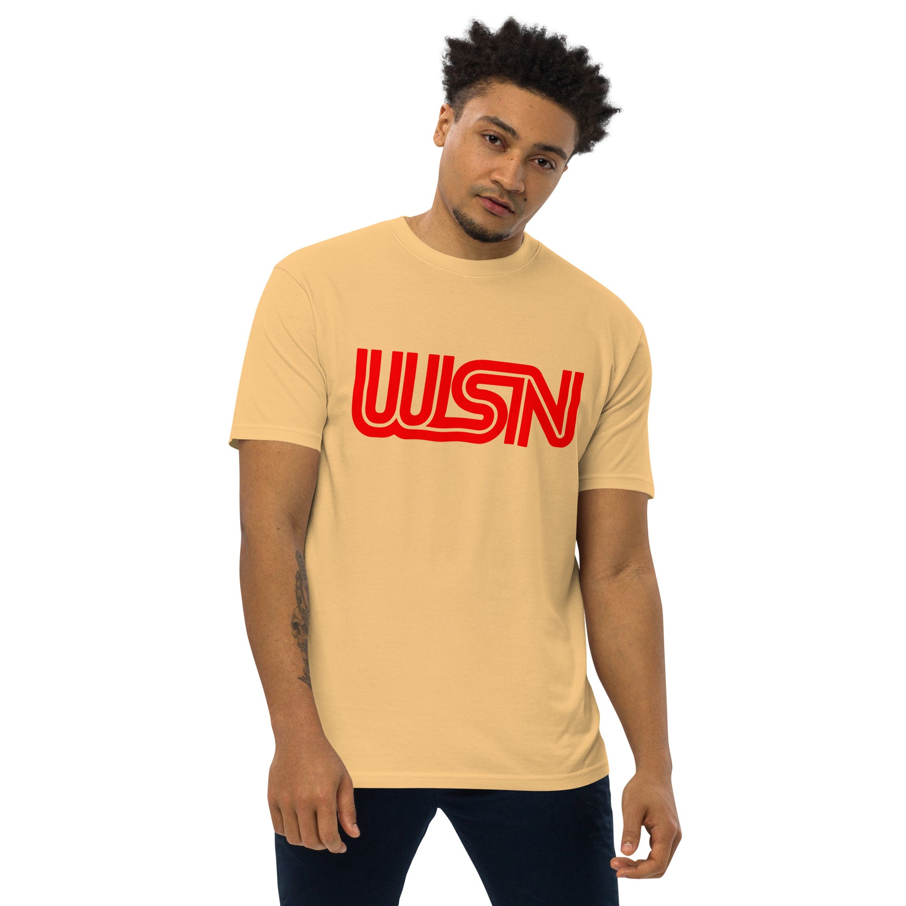 WSN "CNN" parody men’s premium heavyweight tee