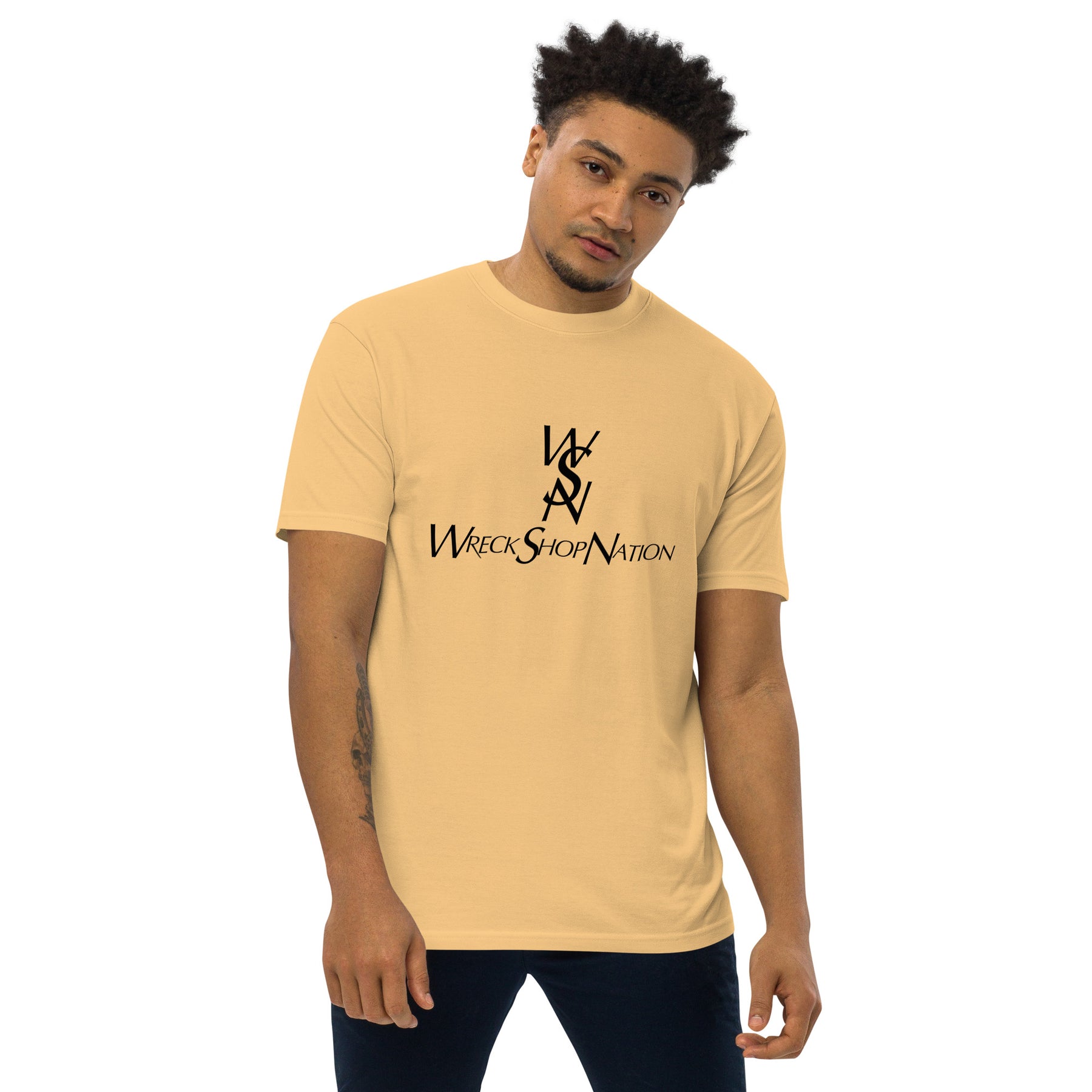 Wreckshop Nation "YSL" Parody Men’s premium heavyweight tee