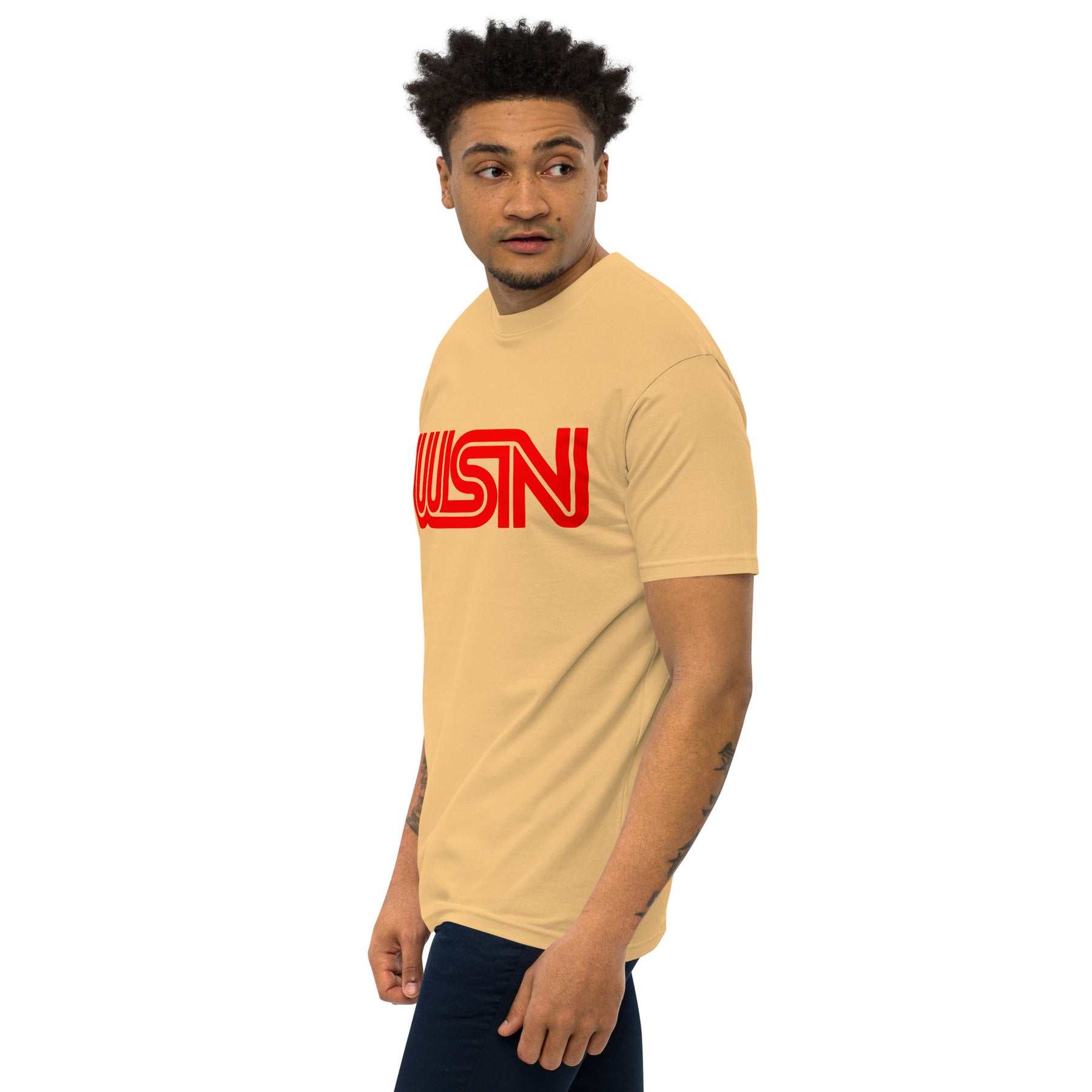 WSN "CNN" parody men’s premium heavyweight tee