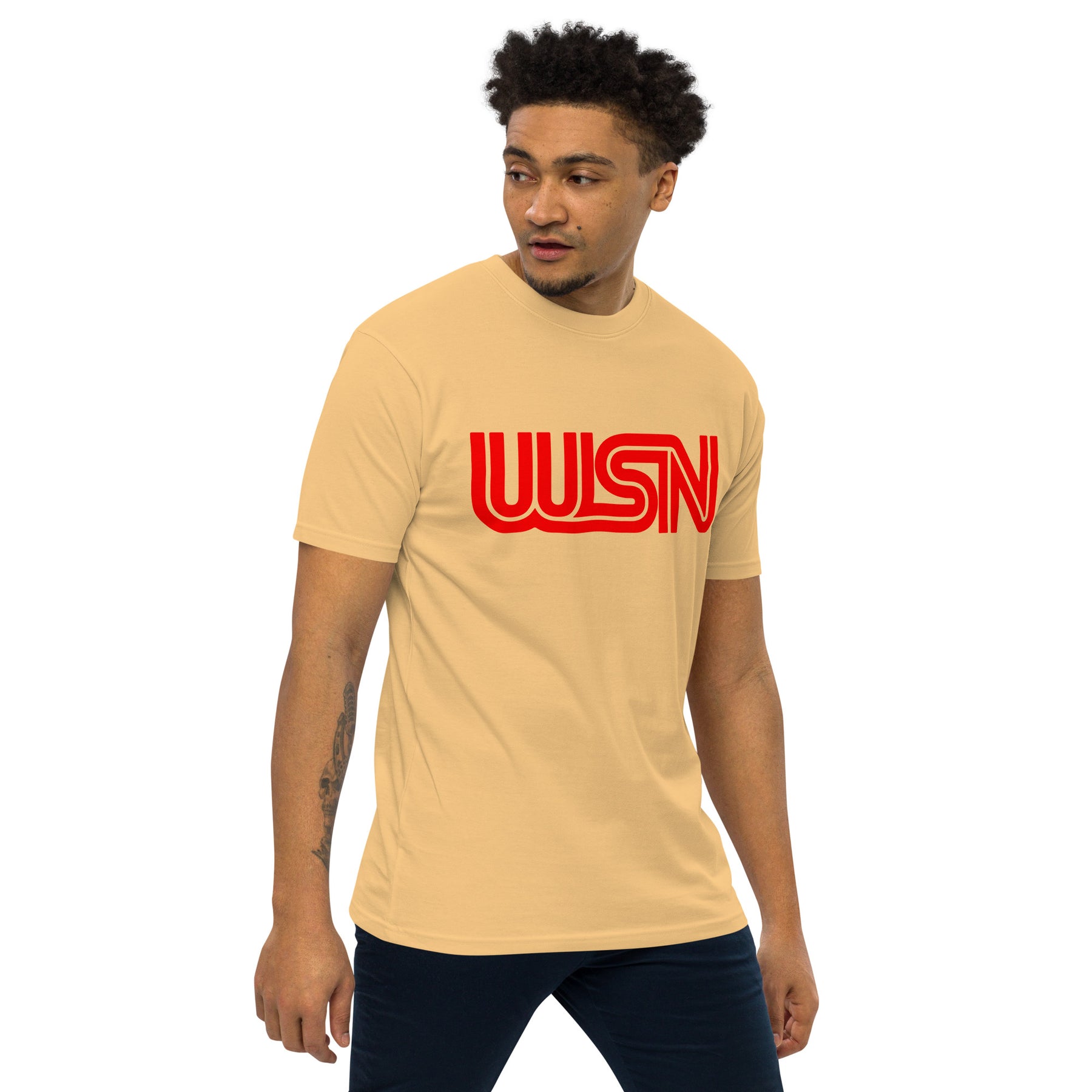 WSN "CNN" parody men’s premium heavyweight tee