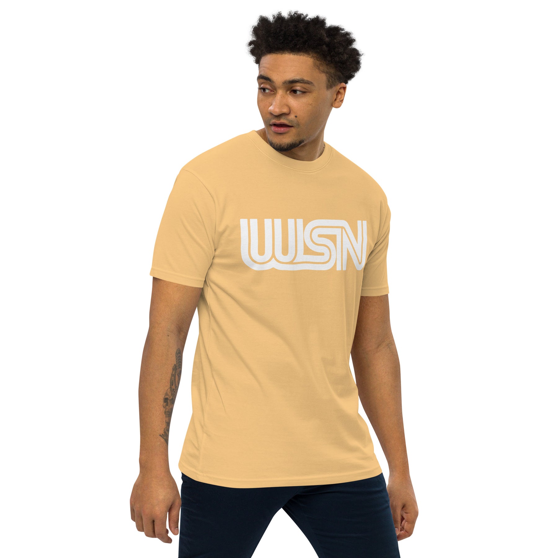 WSN "CNN" parody men’s premium heavyweight tee