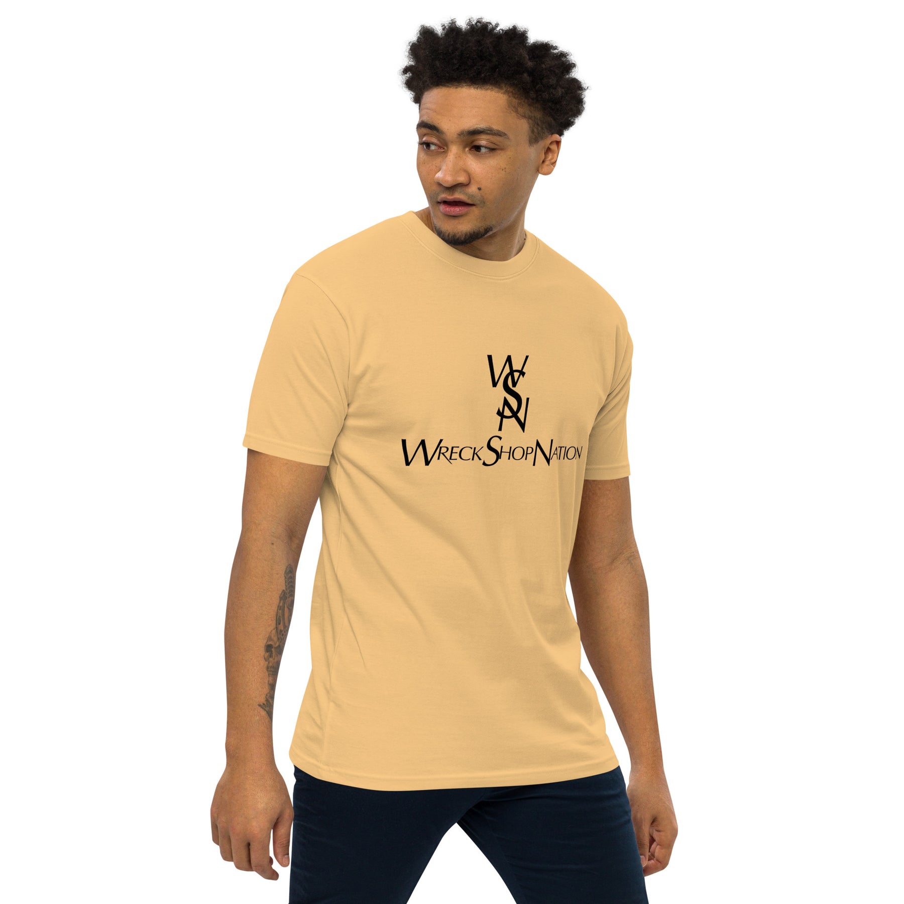 Wreckshop Nation "YSL" Parody Men’s premium heavyweight tee