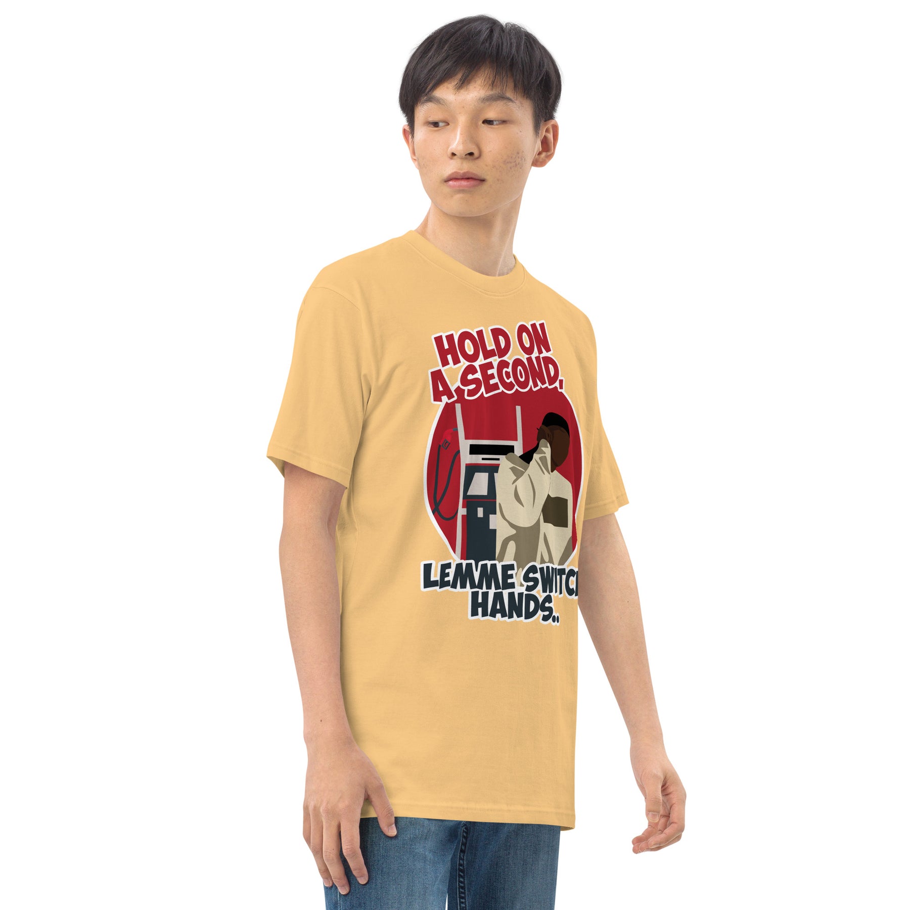 "Lemme Switch Hands" Men’s premium heavyweight tee