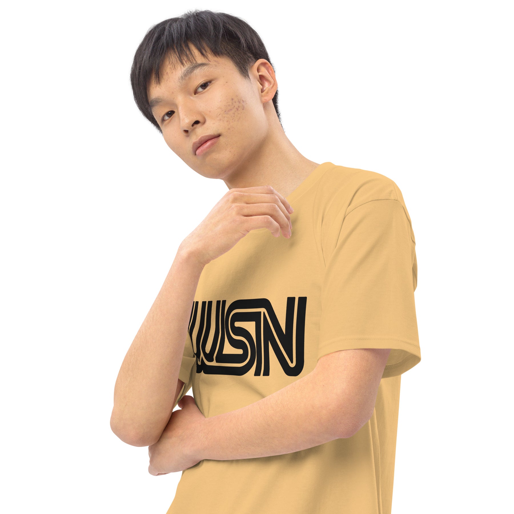 WSN "CNN" parody men’s premium heavyweight tee
